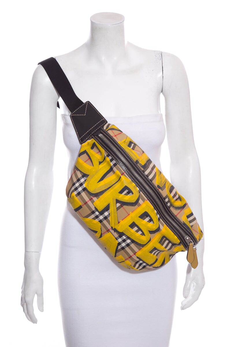 Burberry Yellow Multi Waist Bag