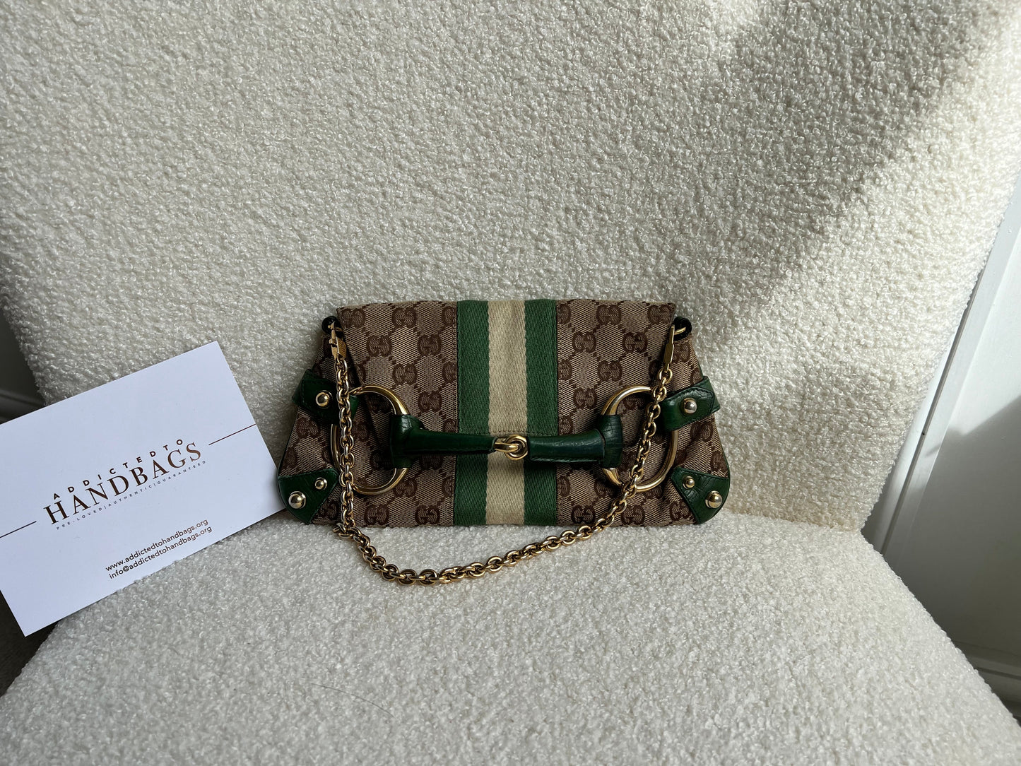 Gucci GG Horsebit Chain Shoulder Bag Vintage