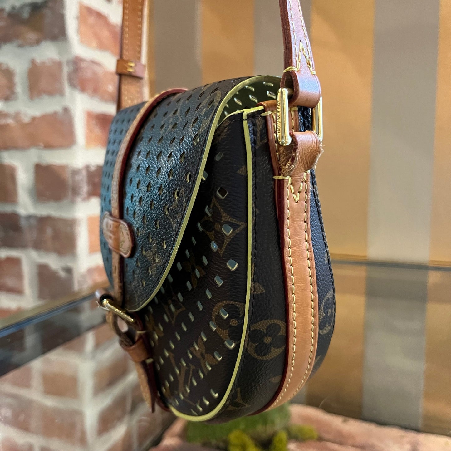 LOUIS VUITTON Chantilly Perforated Crossbody