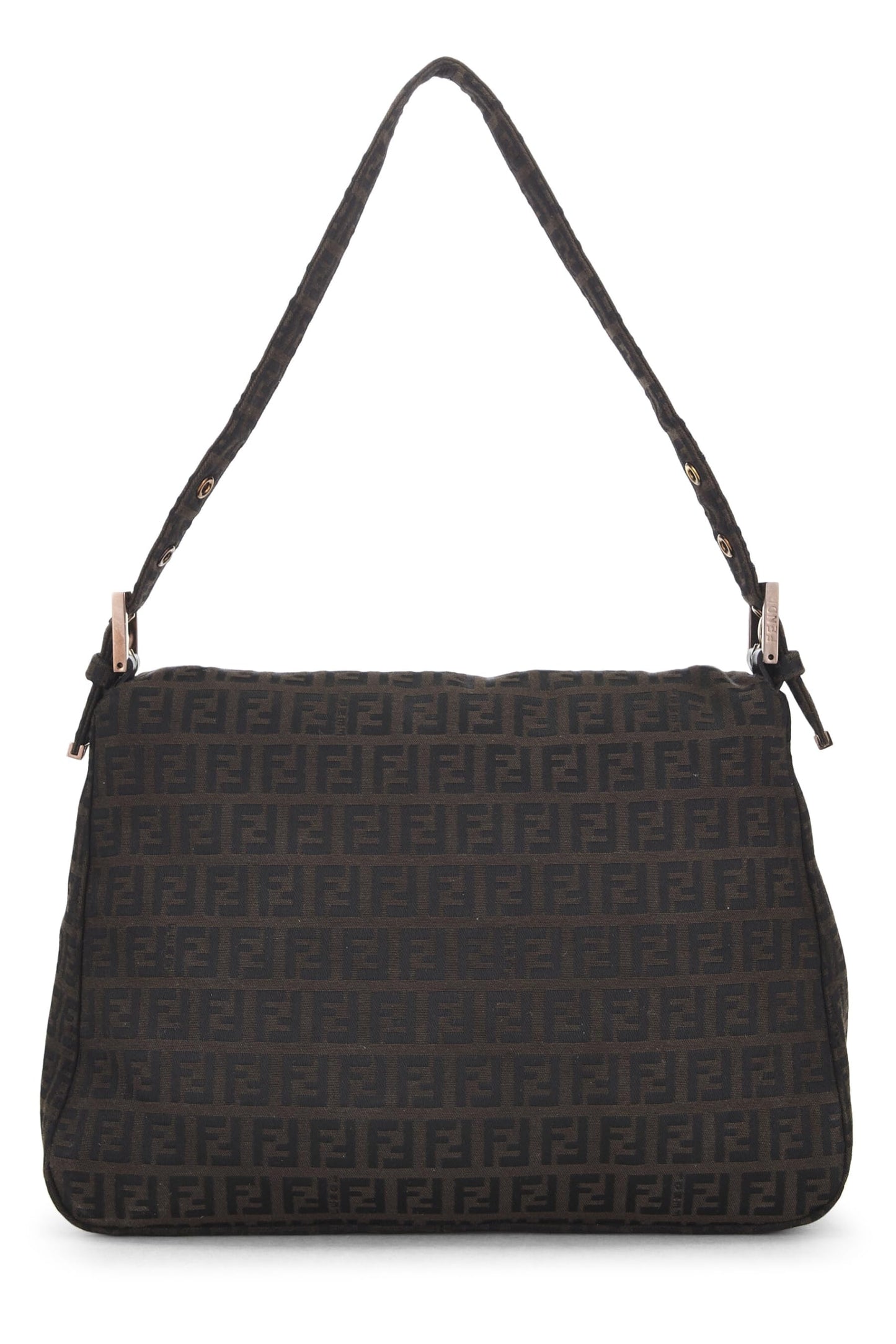 Fendi,  Brown Zucchino Canvas Mama, Brown