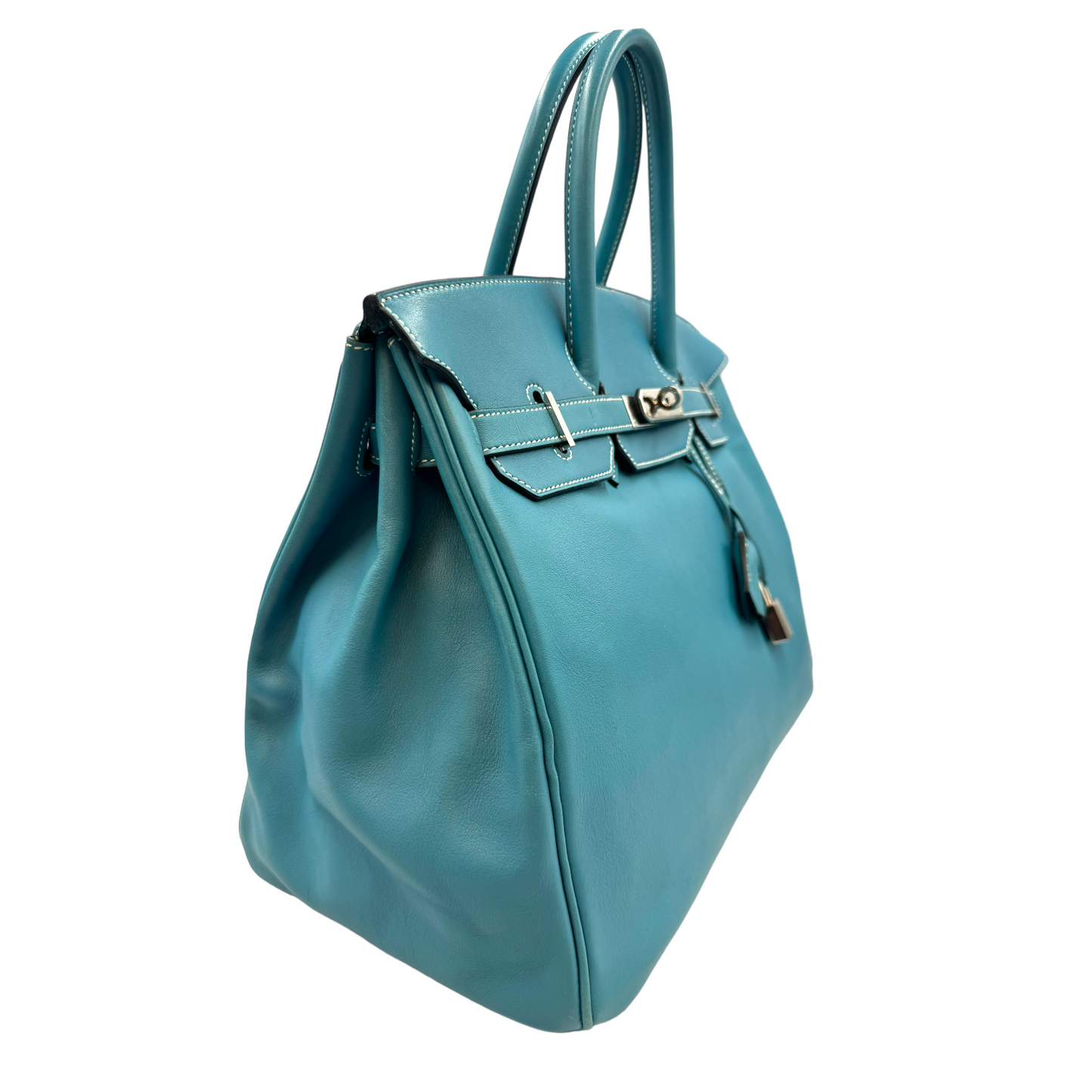 Hermès Birkin 35 Blue Swift Palladium