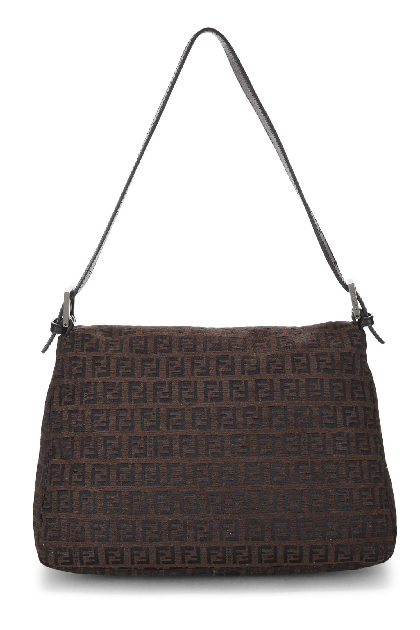 Fendi,  Brown Zucchino Canvas Mama, Black