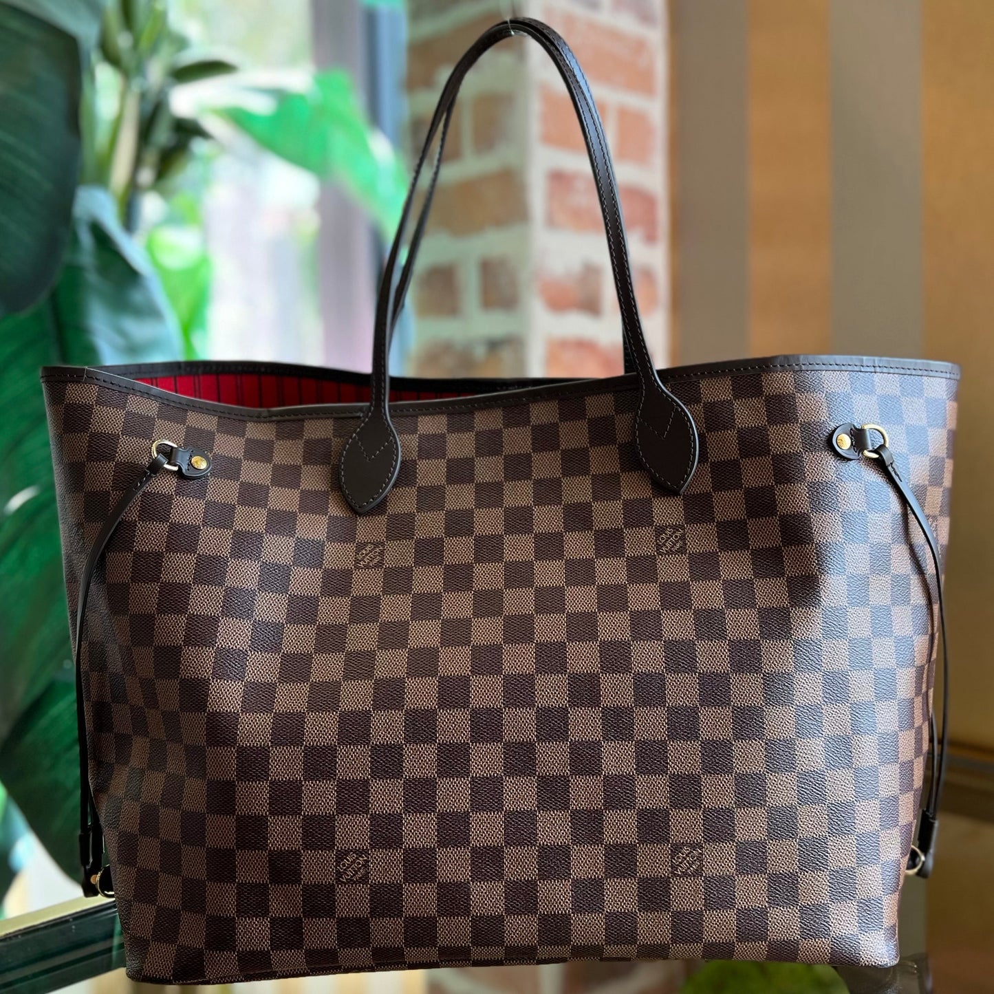 LOUIS VUITTON Neverfull GM Damier Ebene Tote Bag