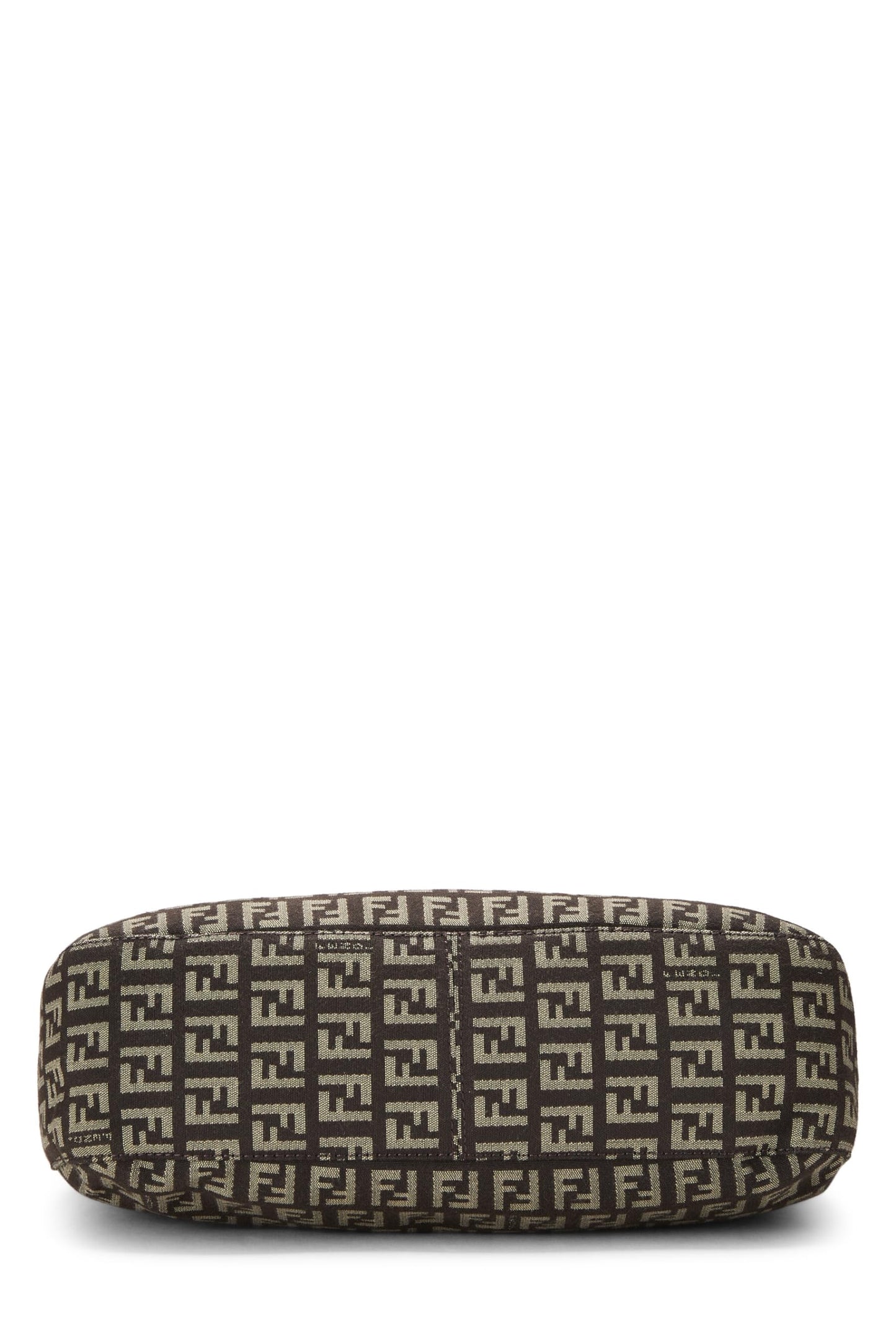 Fendi,  Brown Zucchino Canvas Shoulder Bag, Brown