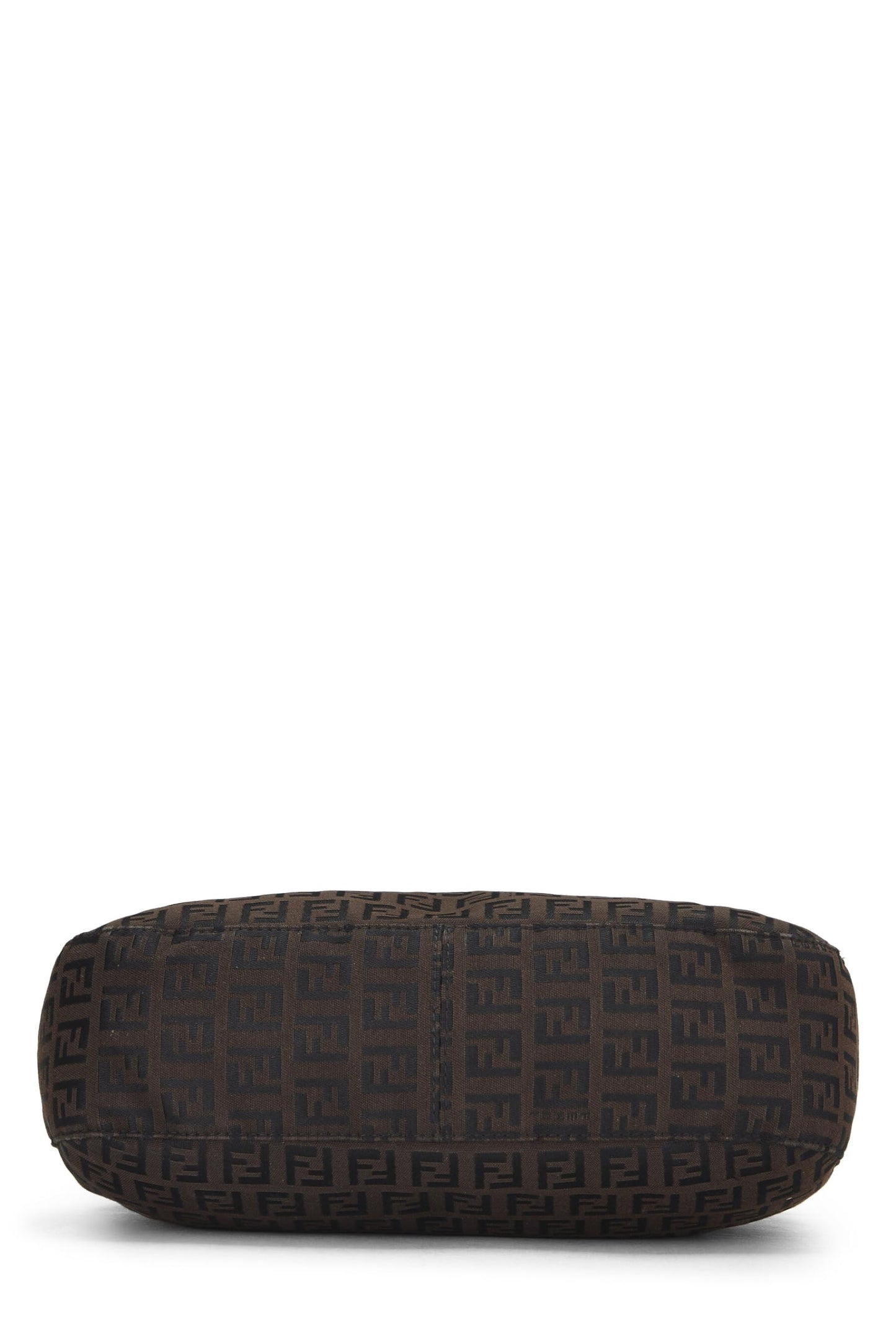 Fendi,  Brown Zucchino Canvas Shoulder Bag, Brown