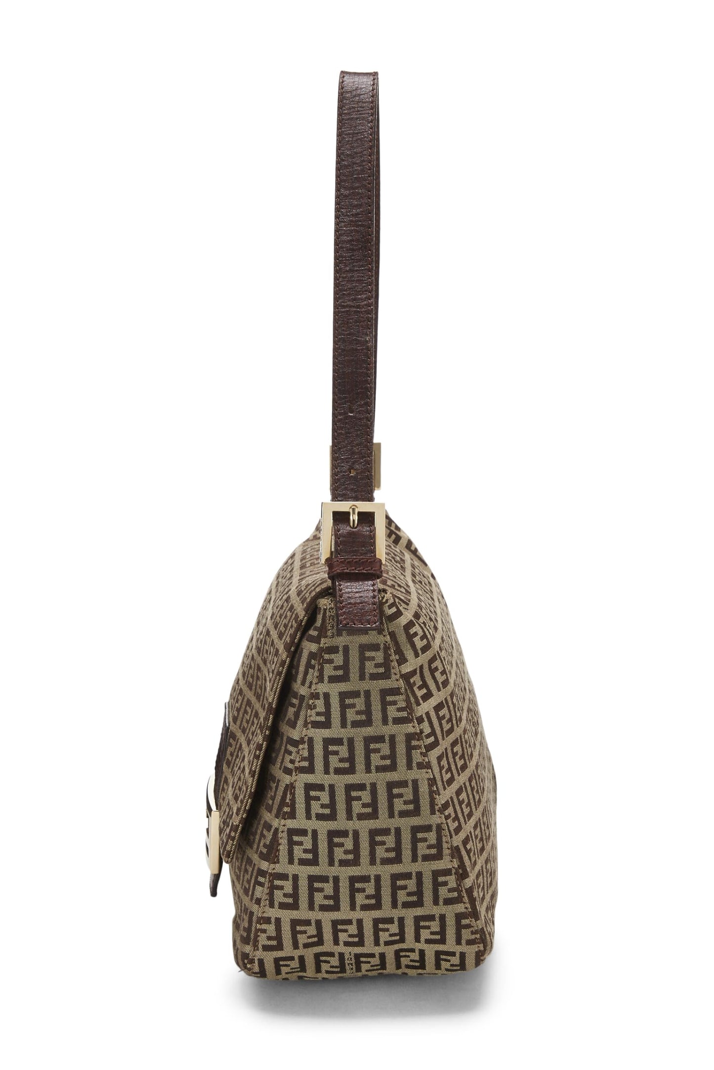 Fendi,  Brown Zucchino Canvas Mama, Brown