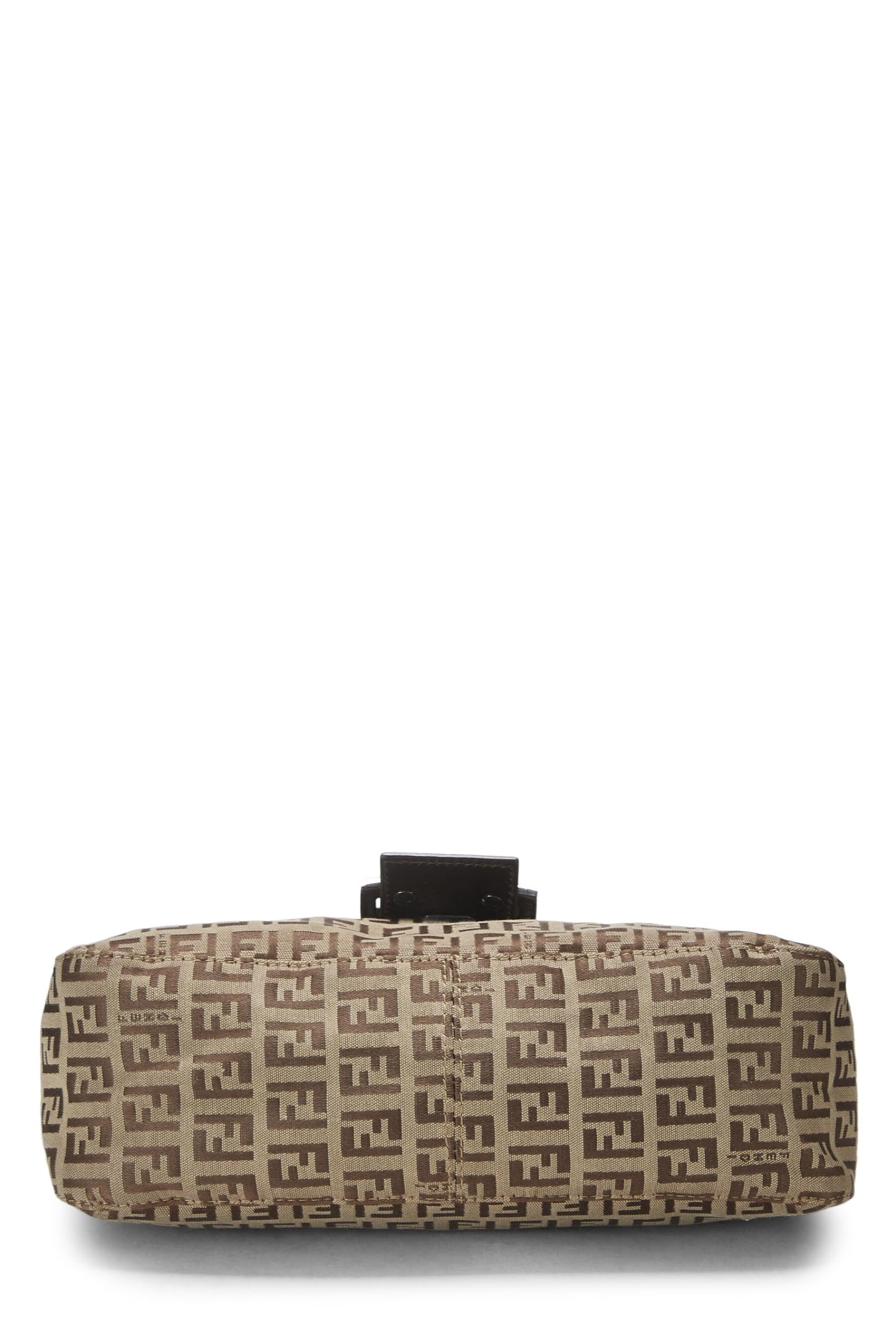 Fendi,  Brown Zucchino Canvas Shoulder Bag, Brown