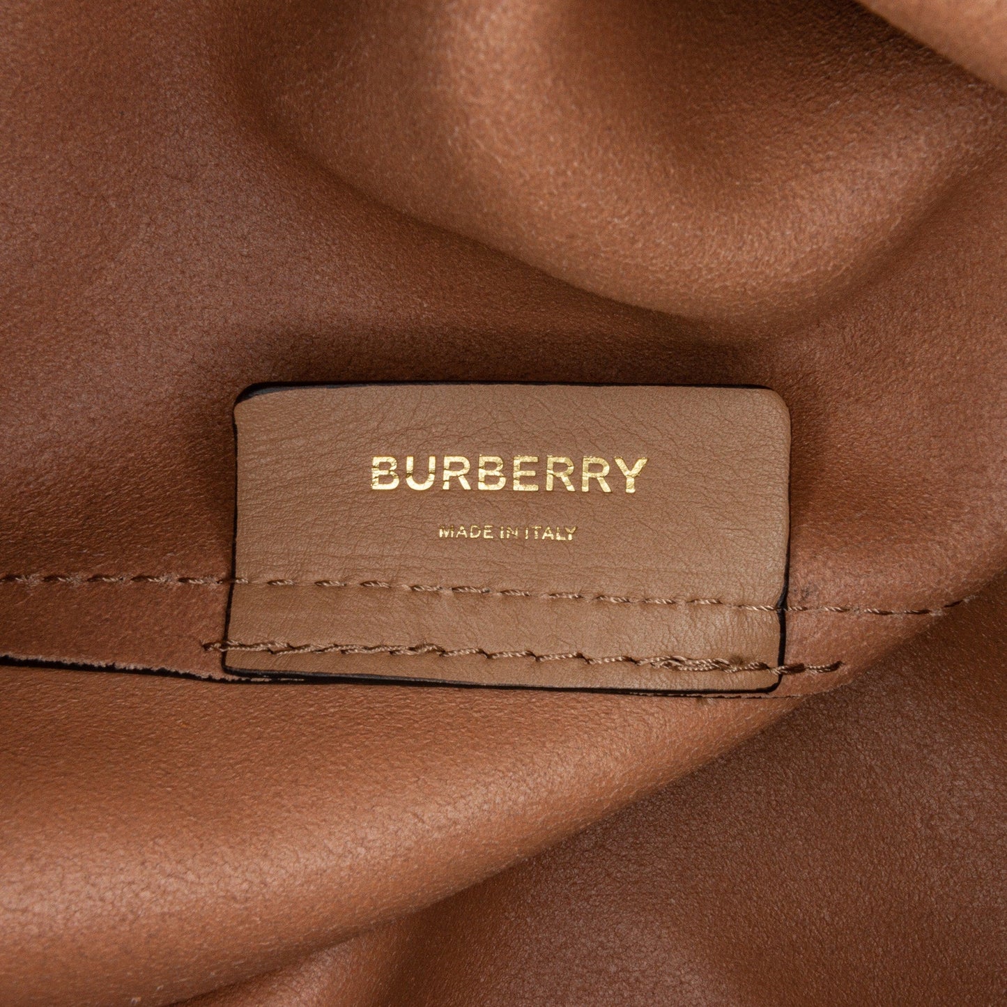 Brown Burberry Belt Soft Leather Tote