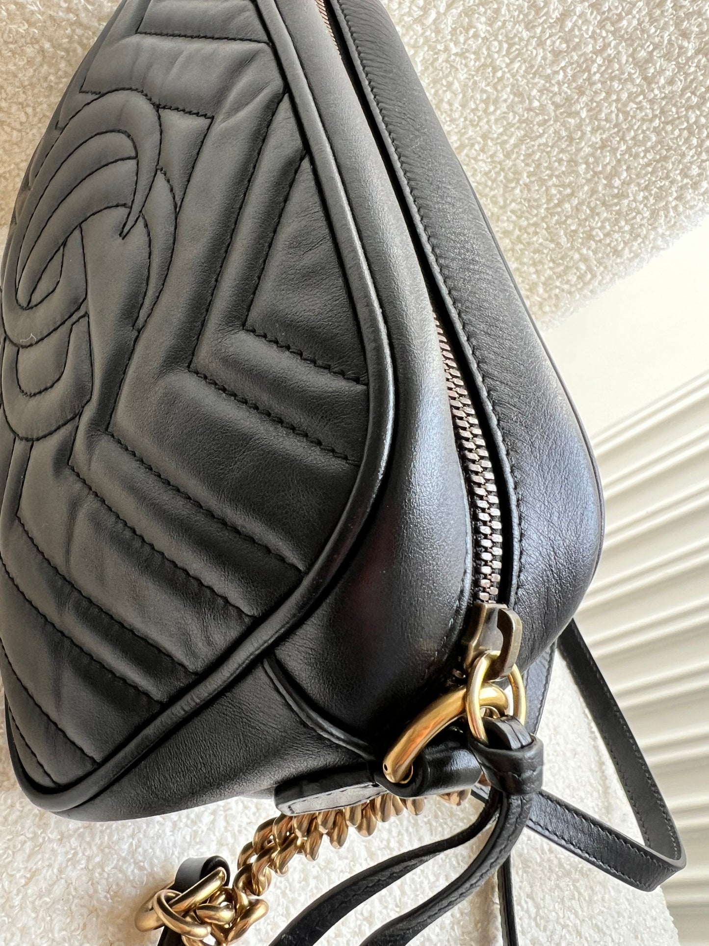 Gucci GG Black Marmont Small Shoulder Bag (RRP £1340)