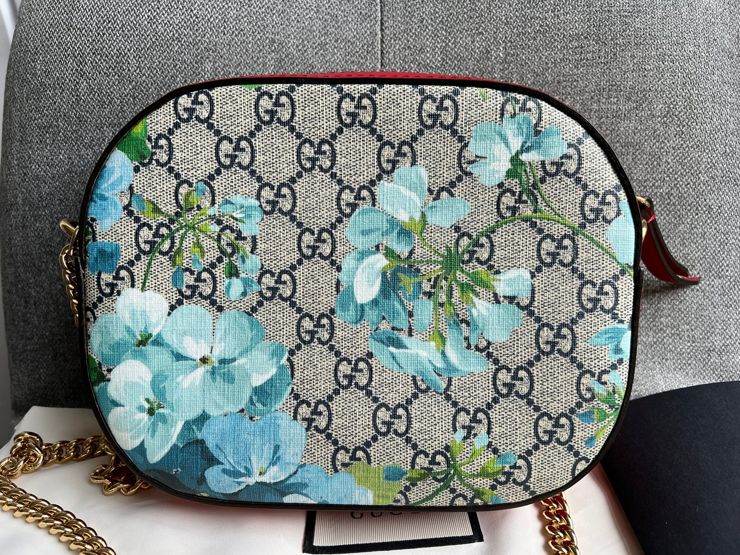 Gucci Dionysus Blooms GG Supreme Chain Mini Bag