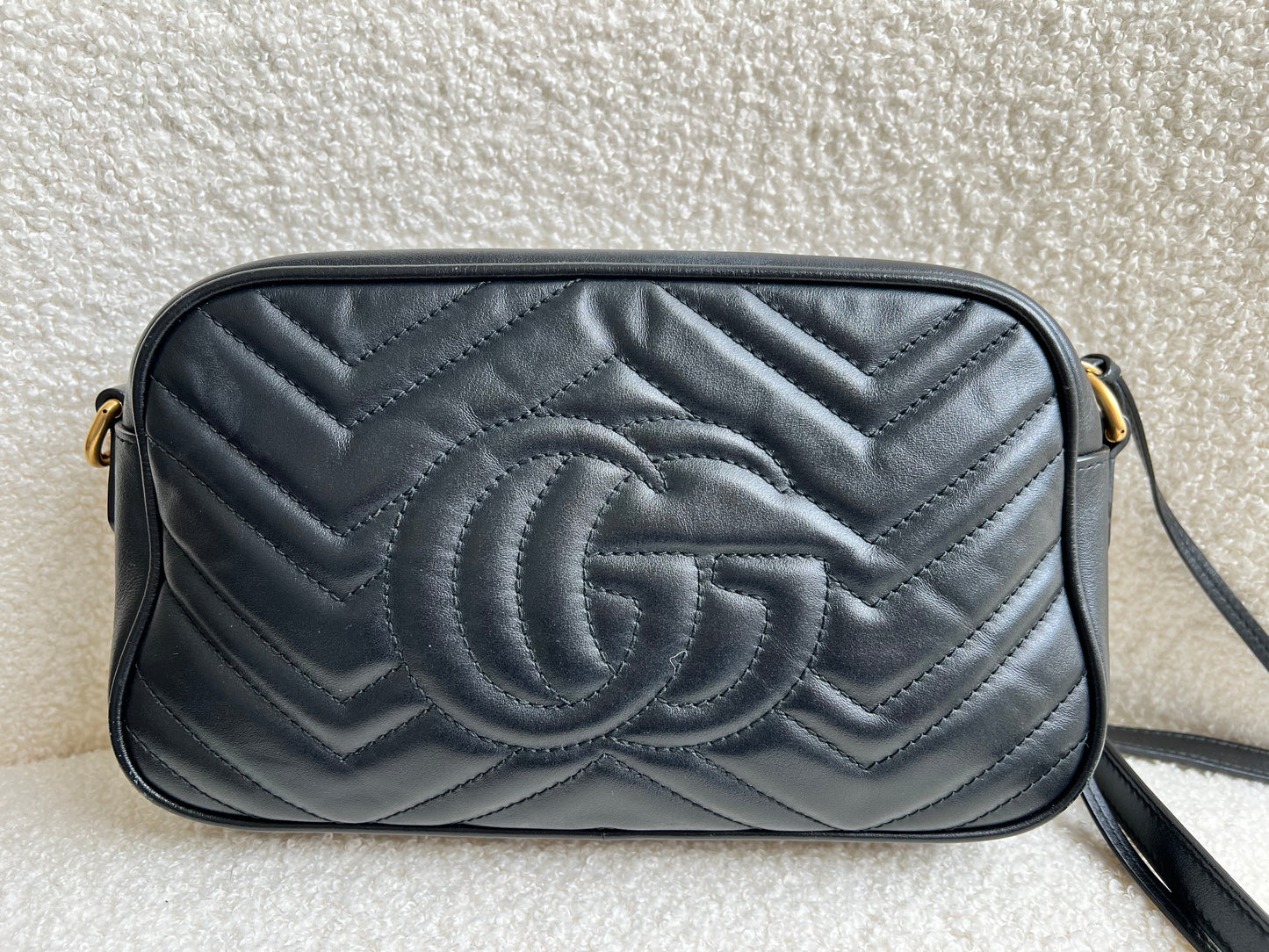 Gucci GG Black Marmont Small Shoulder Bag (RRP £1340)