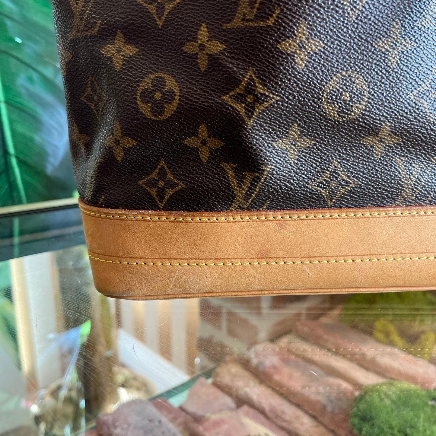 LOUIS VUITTON Noe Brown Monogram Canvas Bucket Bag