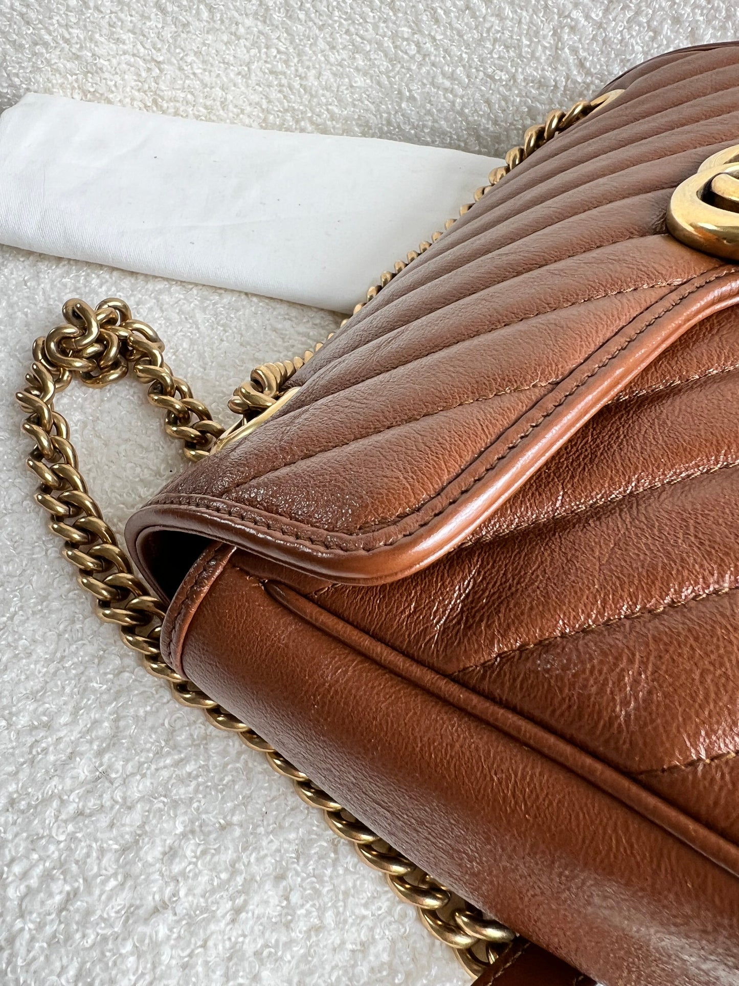 Gucci GG Brown Marmont Small Shoulder Bag (RRP £1800)