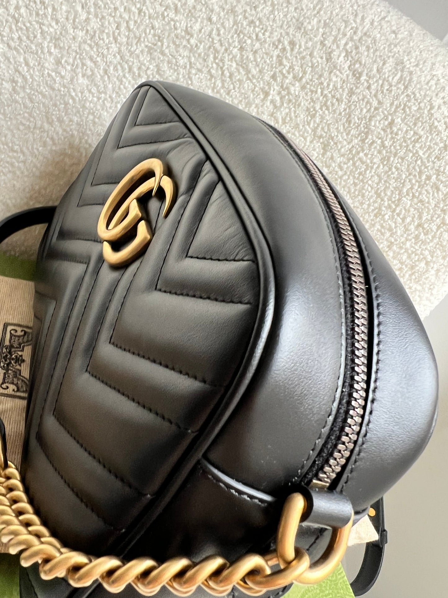 Gucci GG Black Marmont Small Shoulder Bag (RRP £1340)