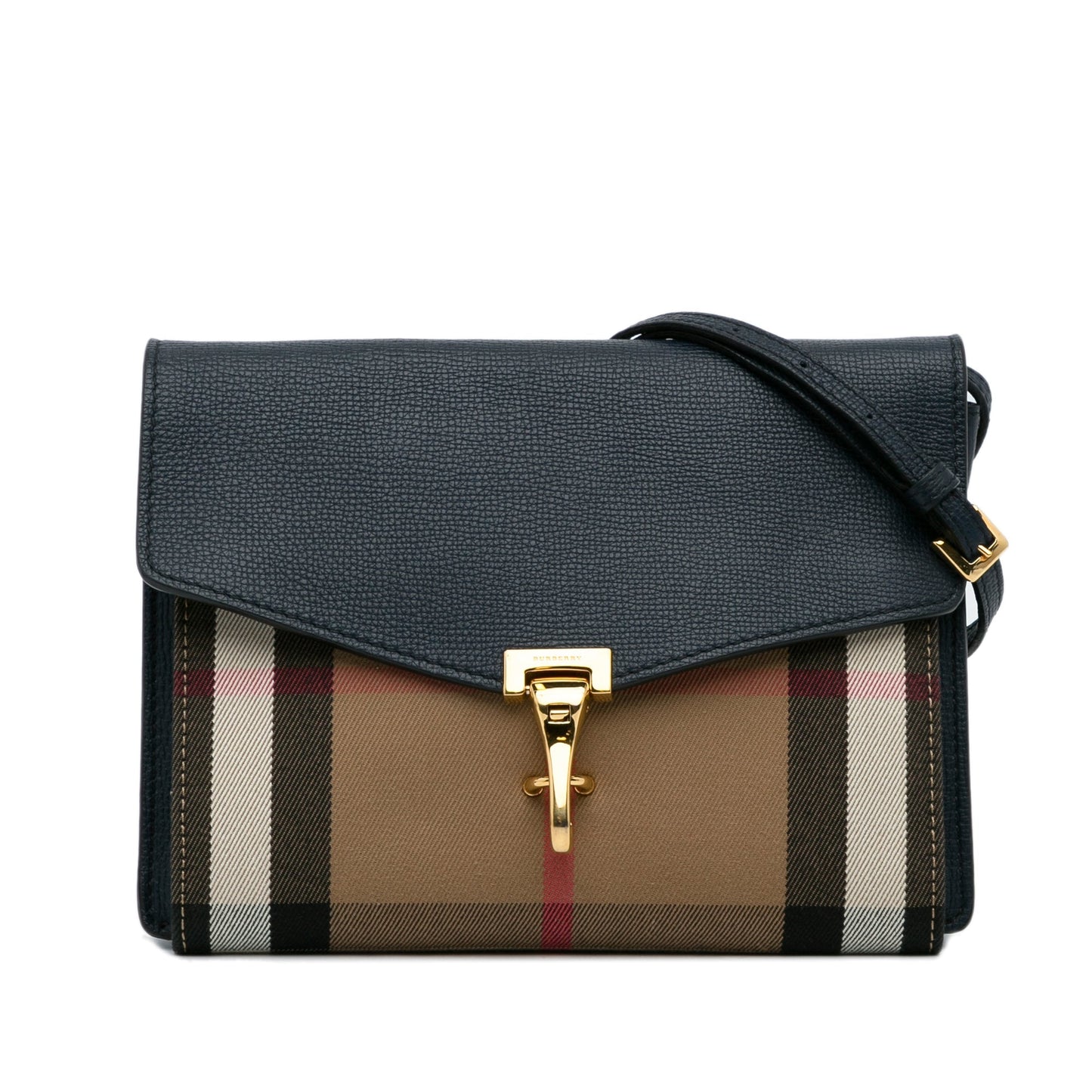 Burberry Derby Macken Crossbody Bag House Check Leather