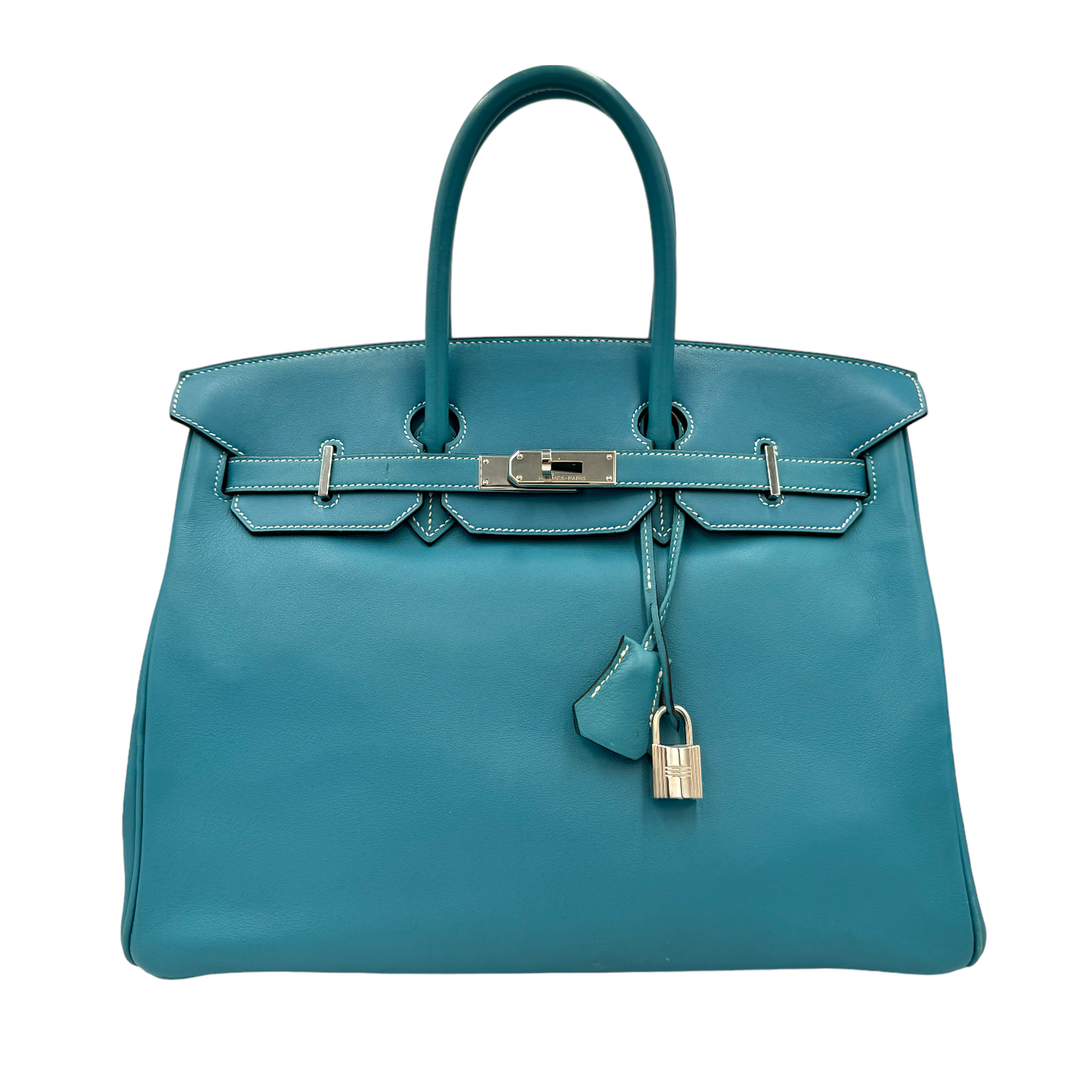 Hermès Birkin 35 Blue Swift Palladium