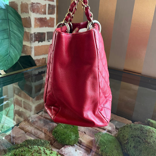 CHANEL Red Caviar Grand Shopper Tote ADI1012