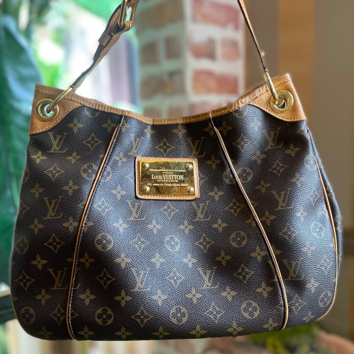 LOUIS VUITTON Galliera PM Brown Monogram Canvas