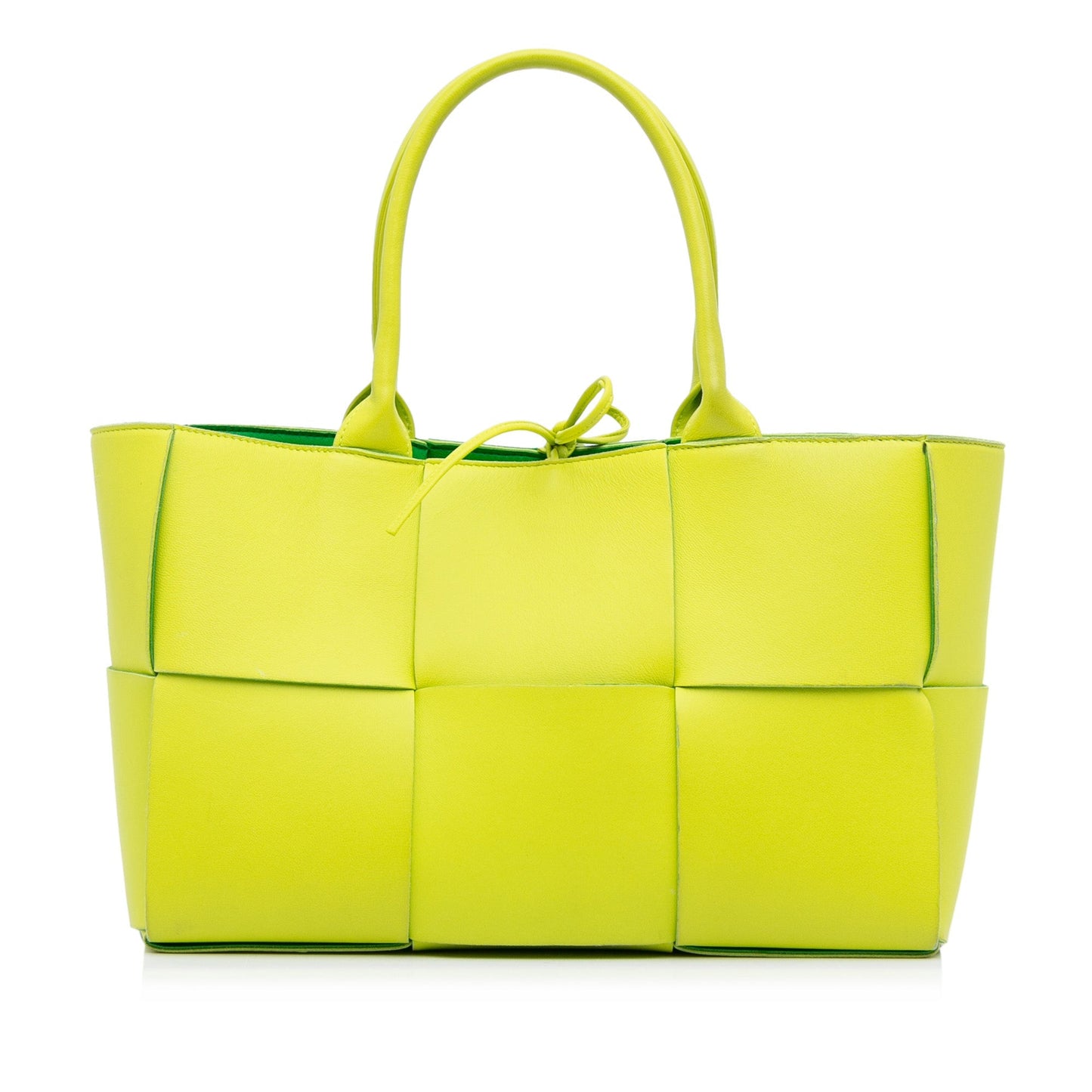 Green Bottega Veneta Maxi Intrecciato Small Arco Tote