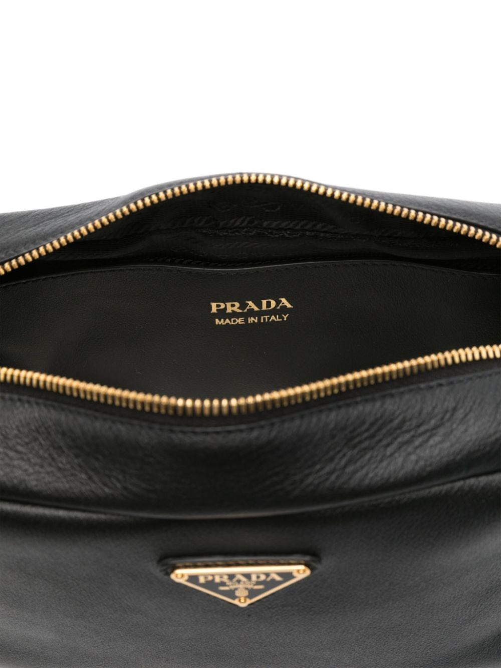 Prada Women Zipped Leather Crossbody Bag