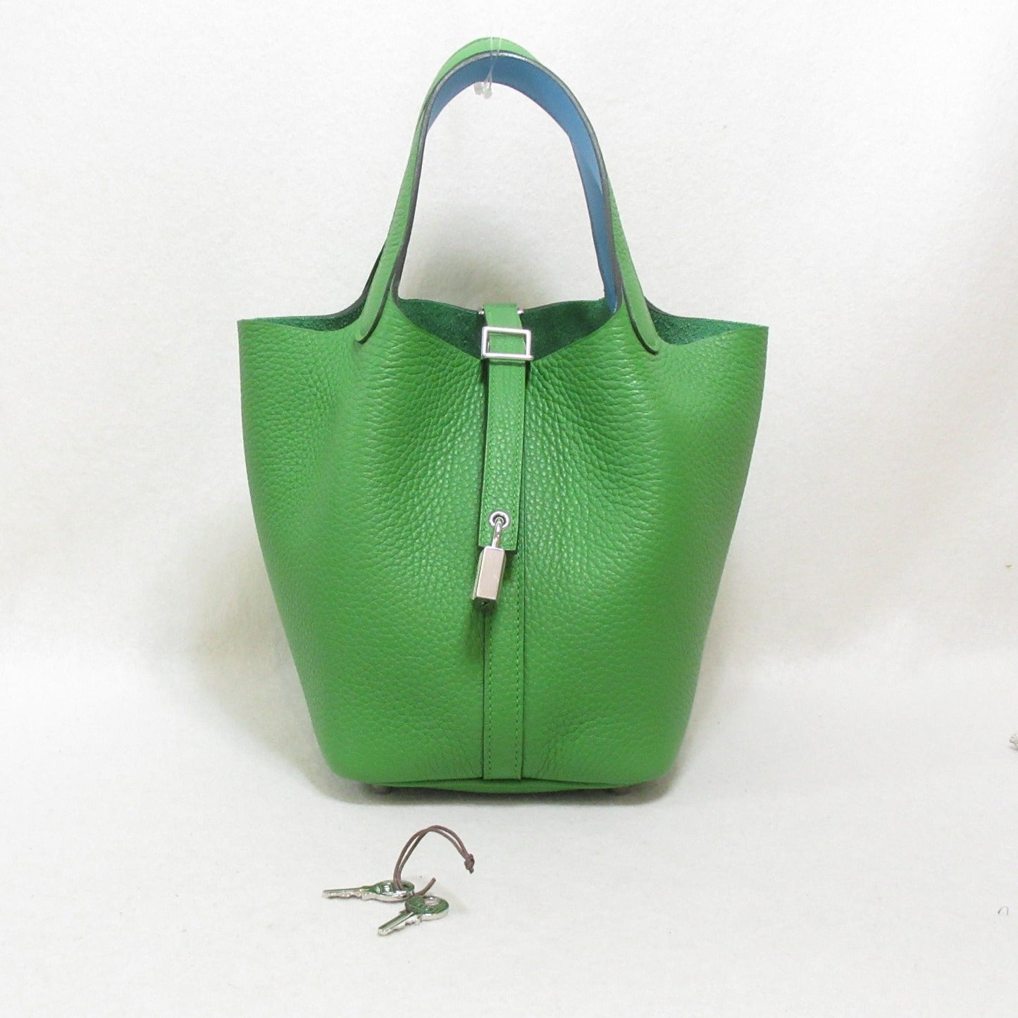 Hermes Picotin Lock Pm Tote Bag Green Clemence