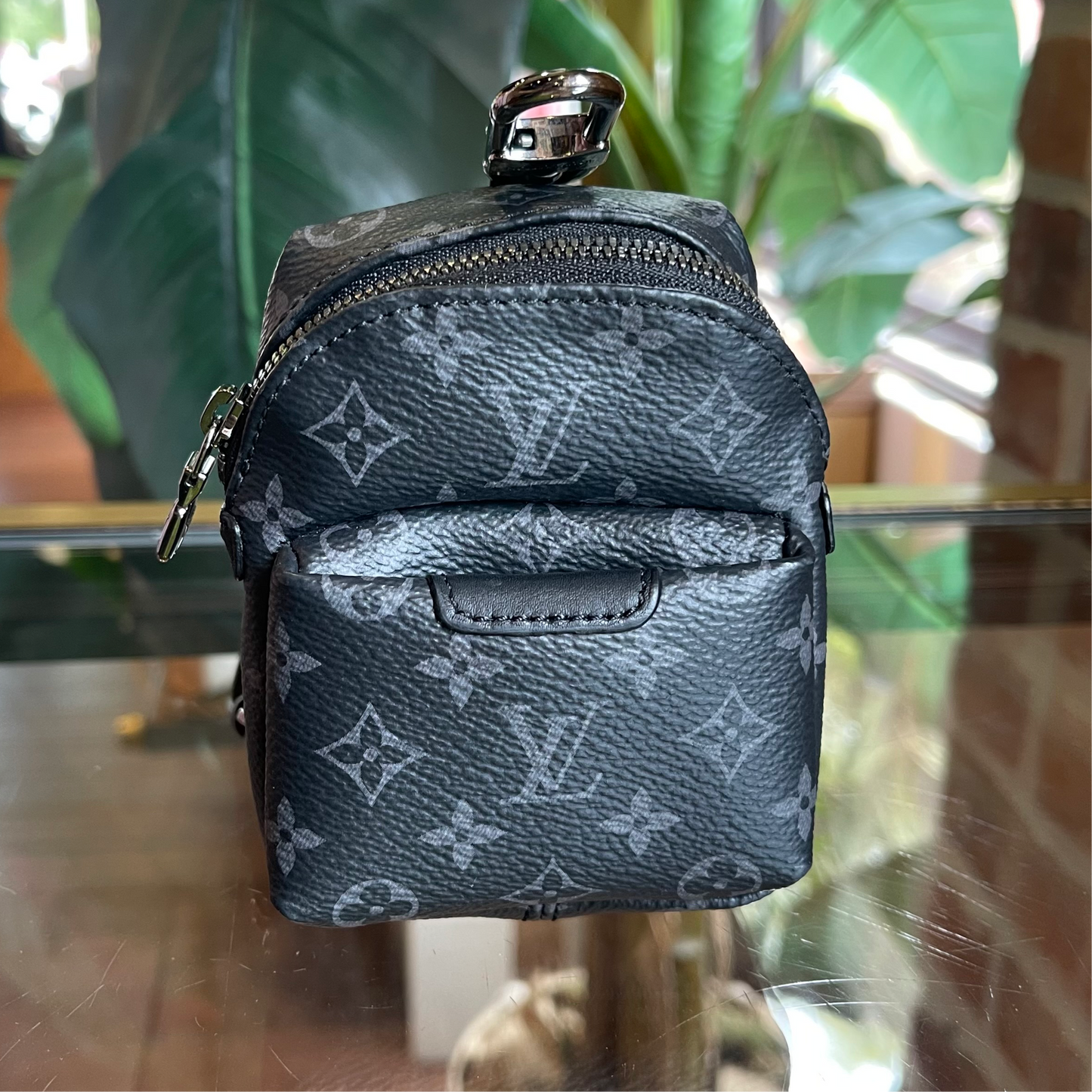 LOUIS VUITTON Graphite Backpack Charm