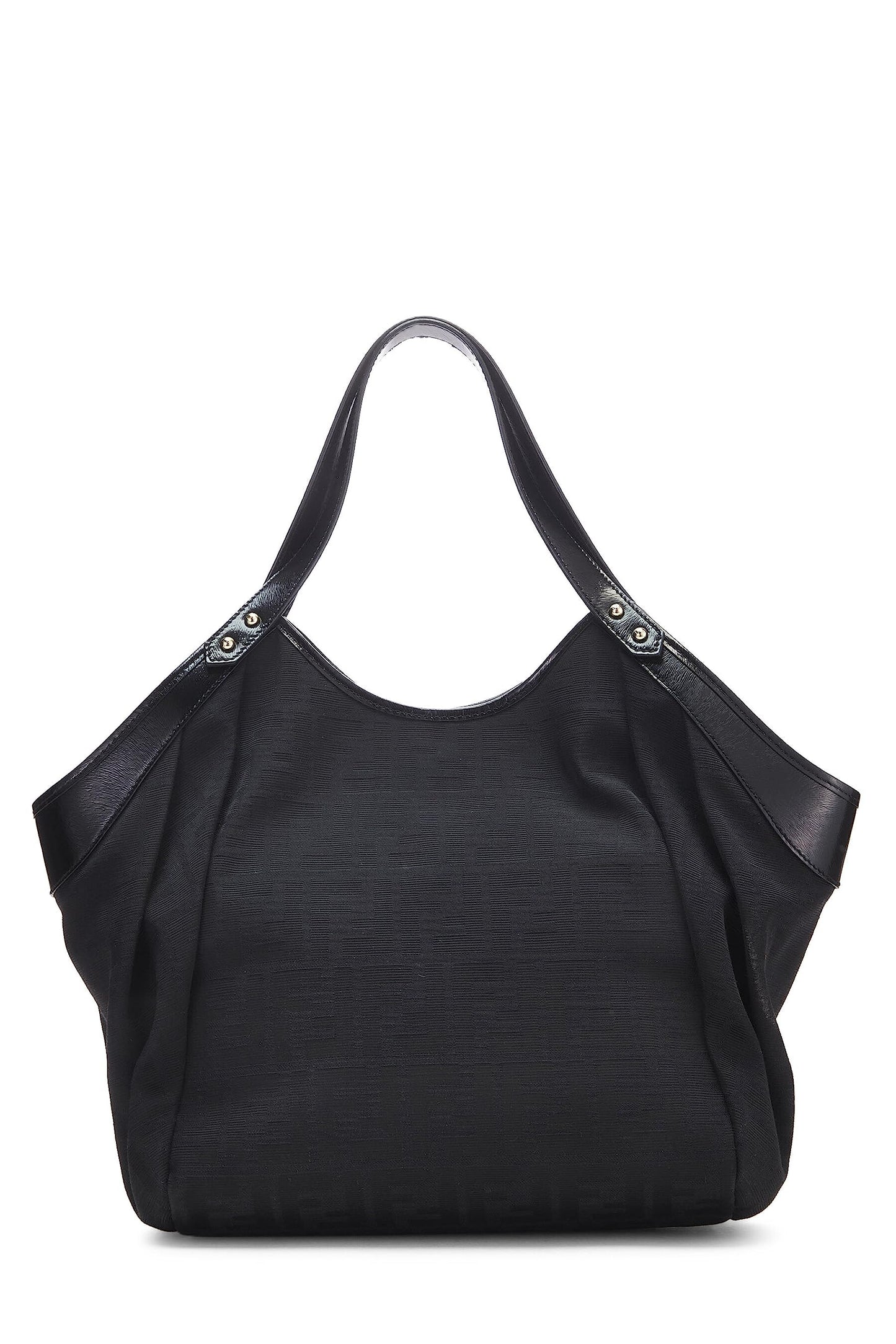 Fendi,  Black Zucca Chef Tote Small, Black