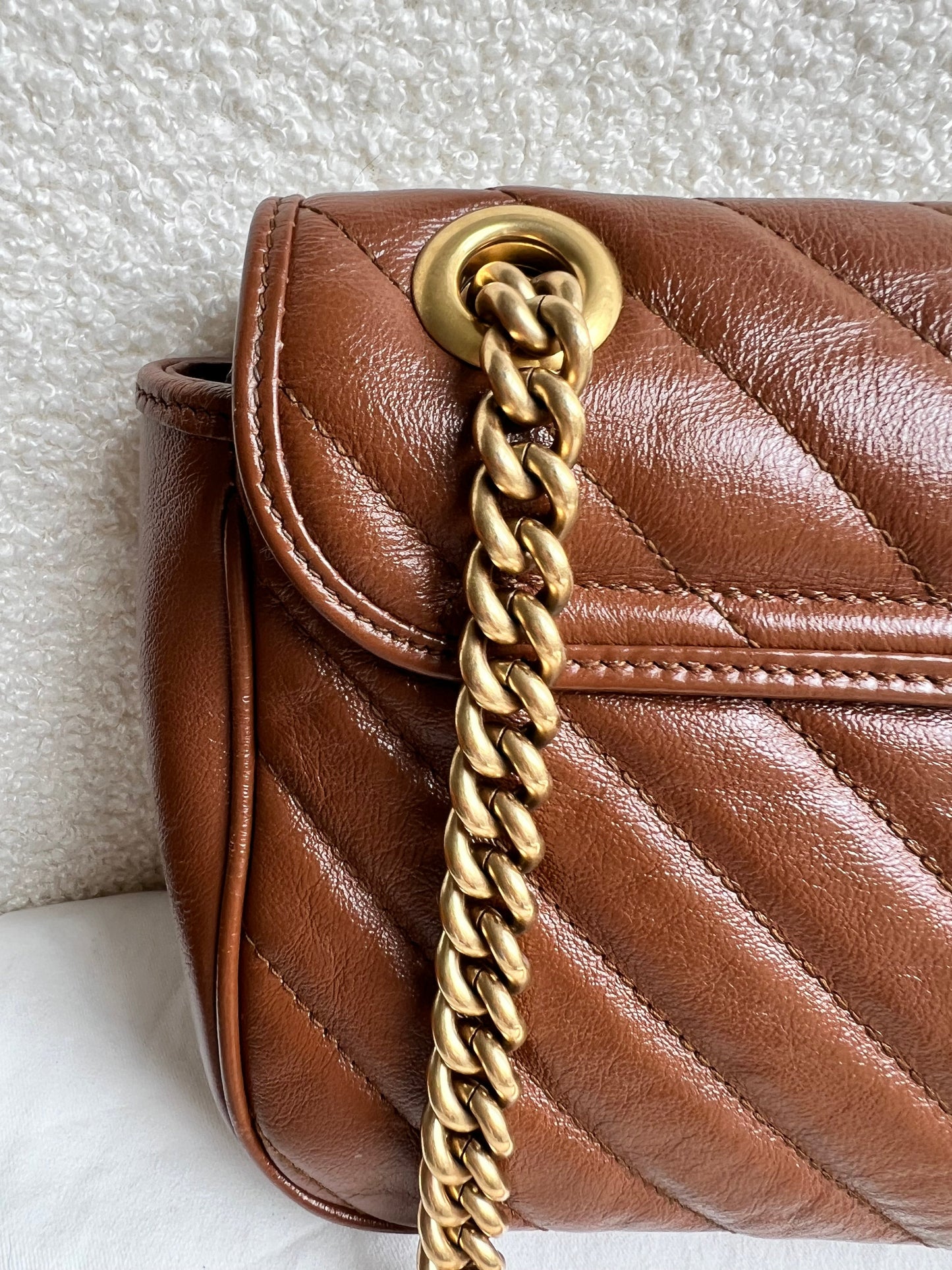 Gucci GG Brown Marmont Small Shoulder Bag (RRP £1800)