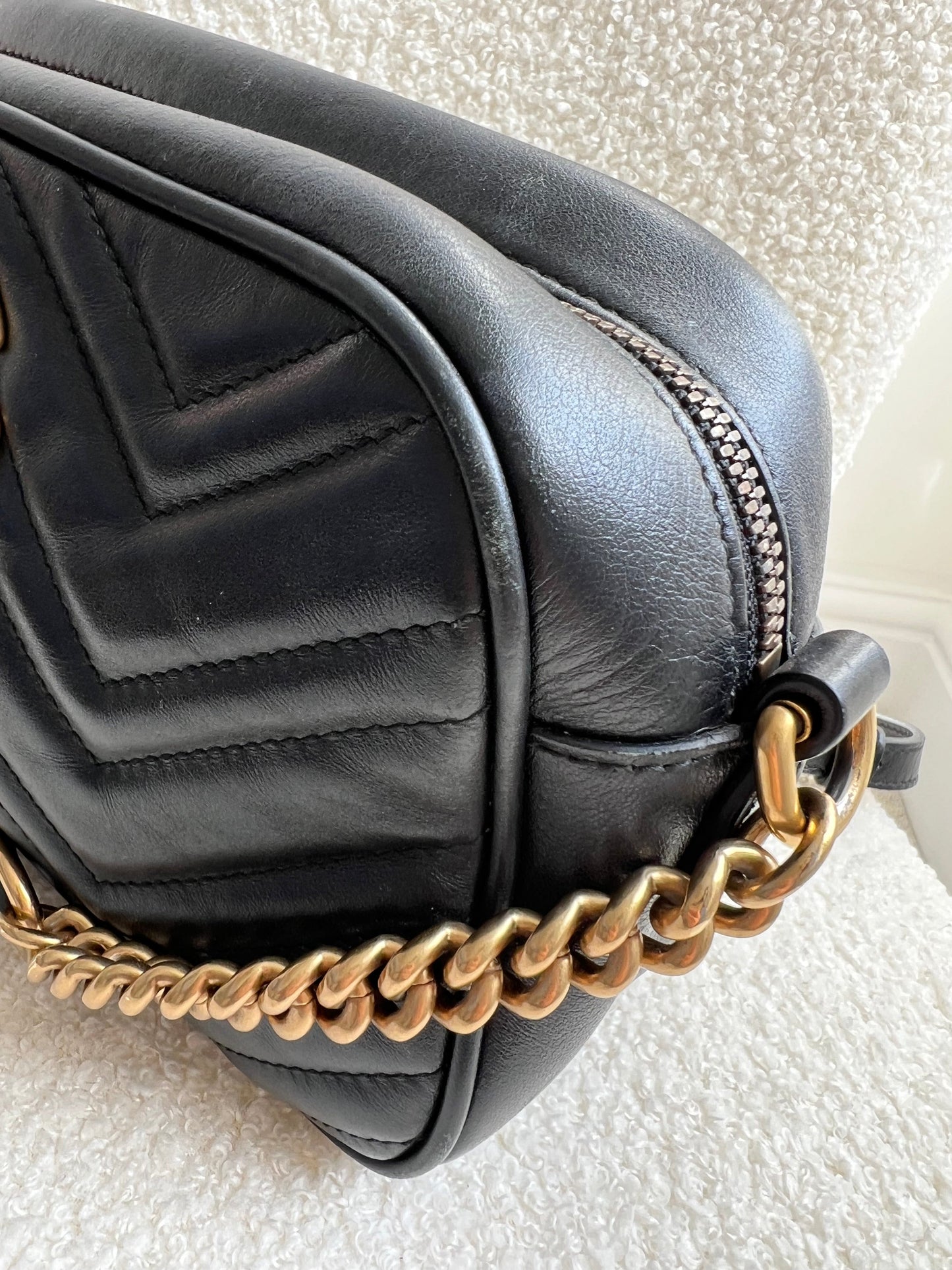 Gucci GG Black Marmont Small Shoulder Bag (RRP £1340)