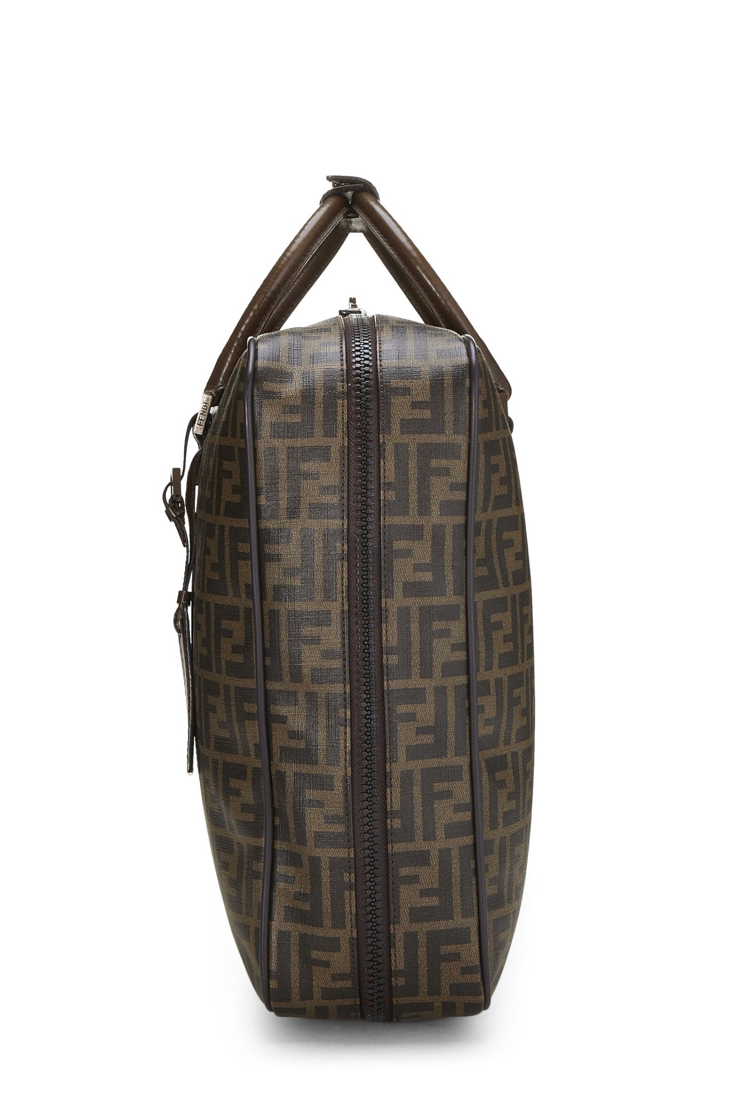 Fendi,  Brown Coated Canvas Zucca Weekender Large, Brown