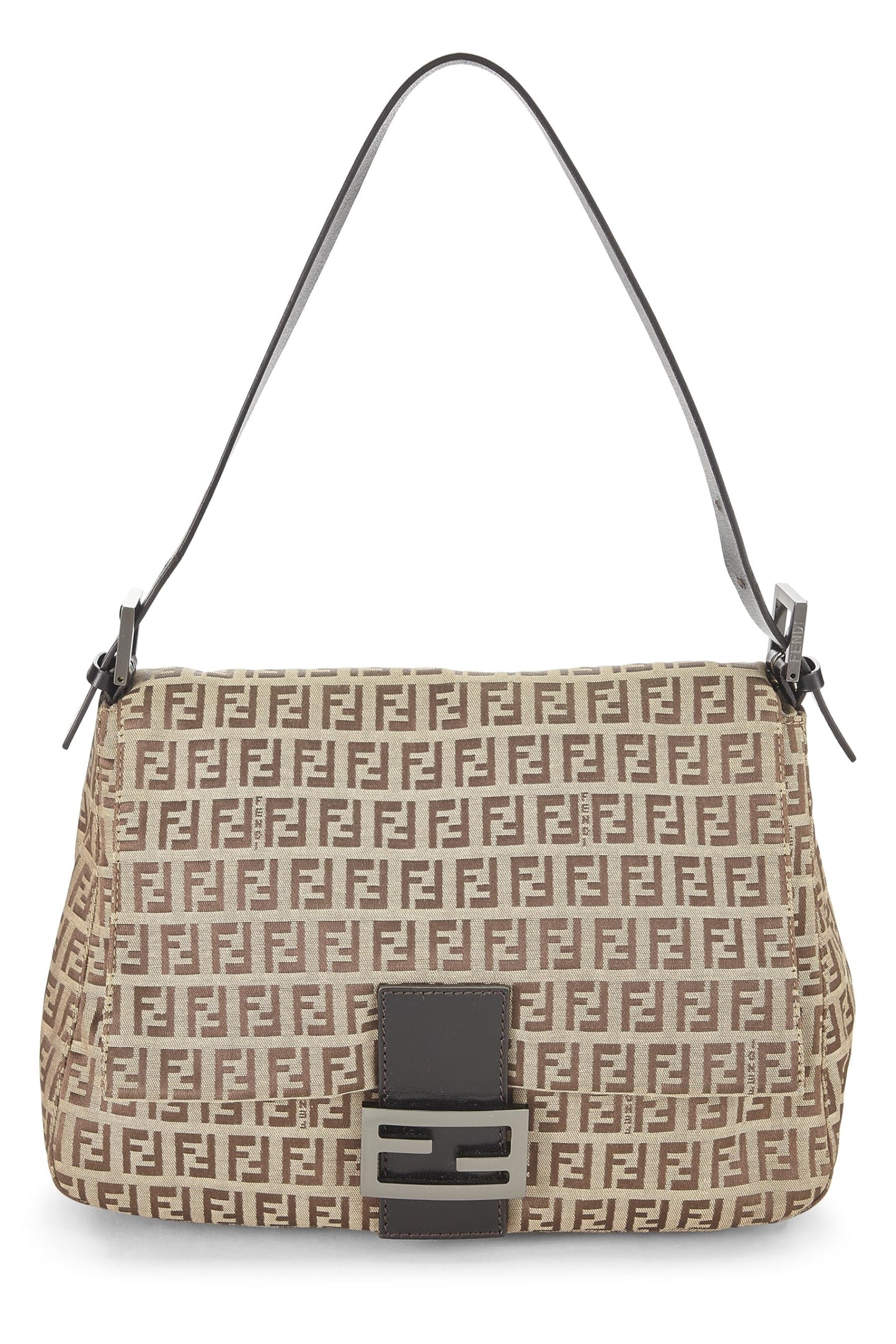 Fendi,  Brown Zucchino Canvas Mama, Brown