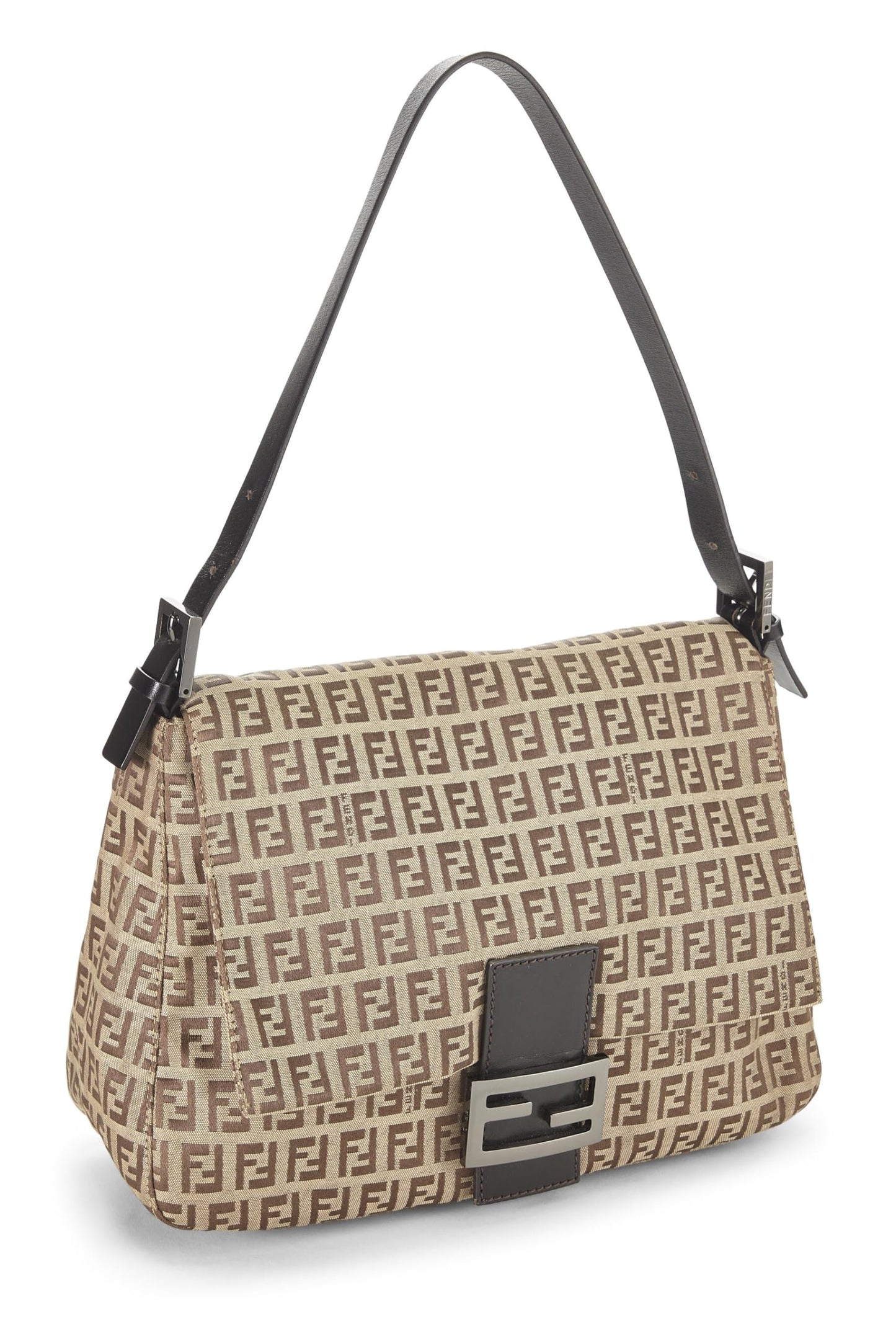 Fendi,  Brown Zucchino Canvas Mama, Brown