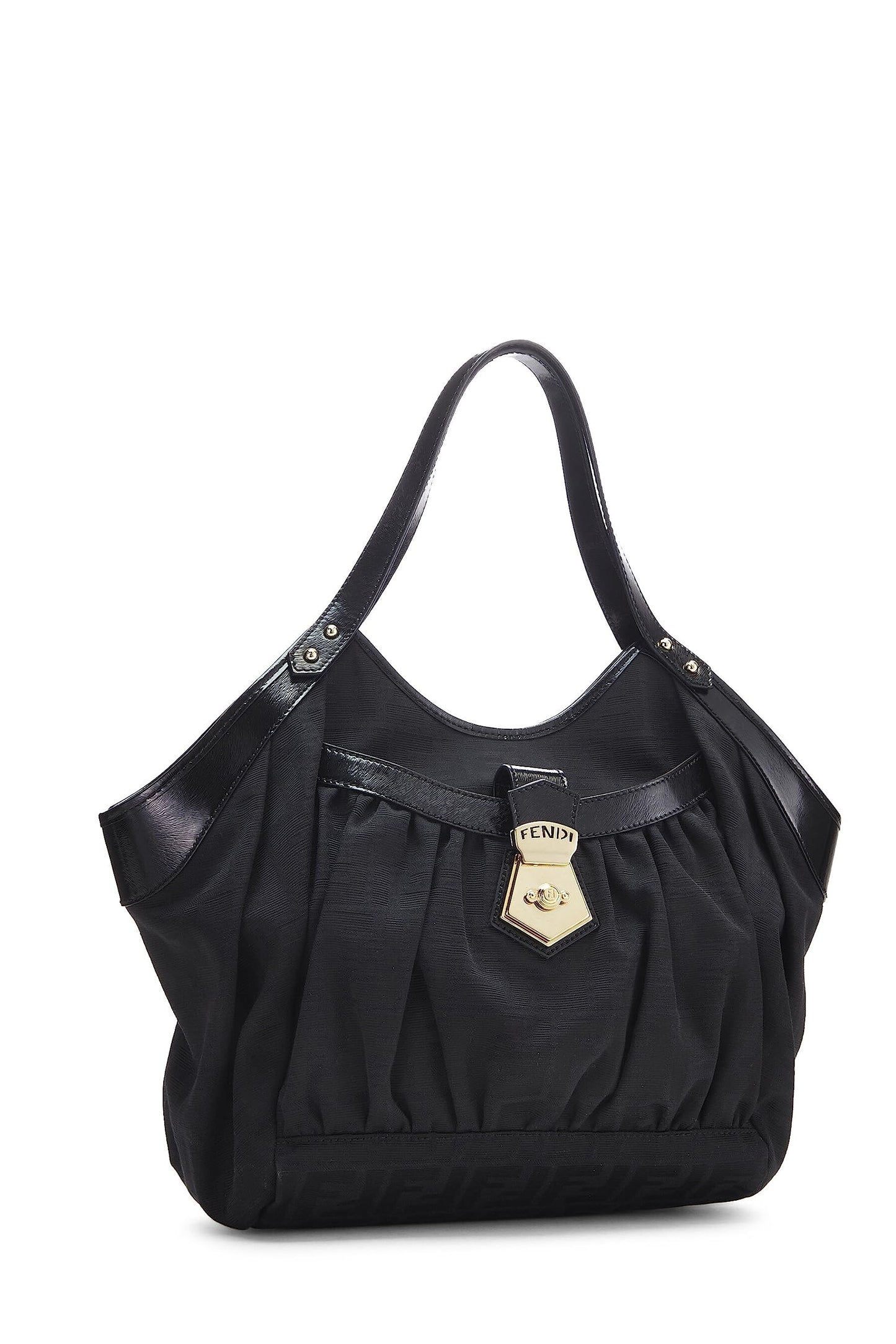 Fendi,  Black Zucca Chef Tote Small, Black