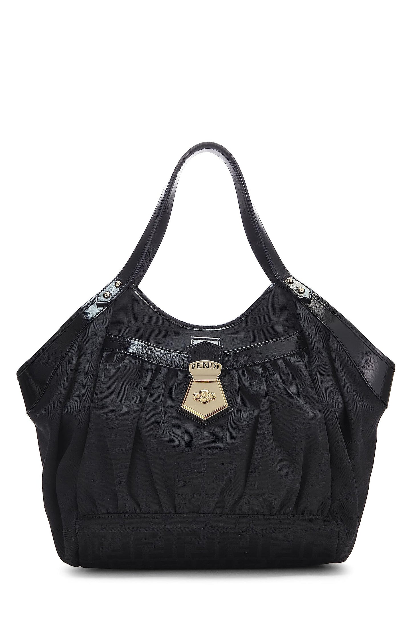 Fendi,  Black Zucca Chef Tote Small, Black