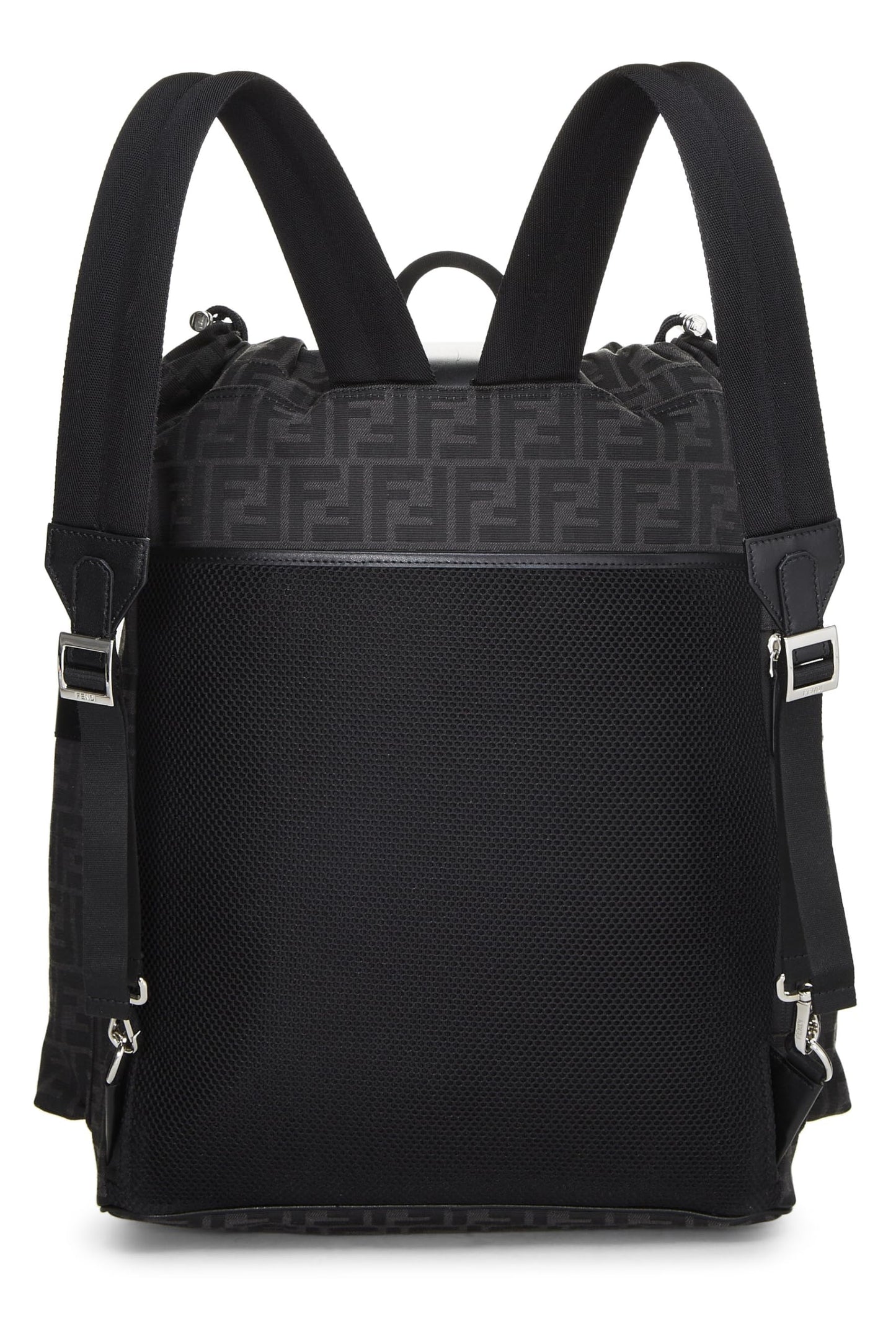 Fendi,  Black Zucca Canvas Strike Backpack Large, Black