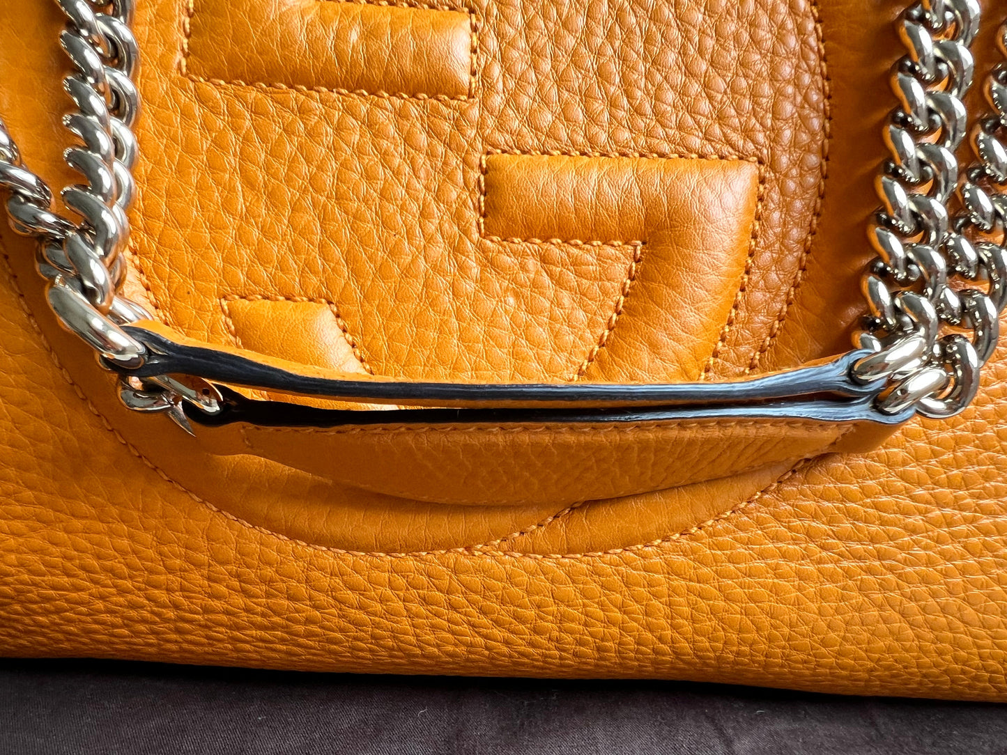 Gucci Orange Soho Chain Tote (RRP £1350)