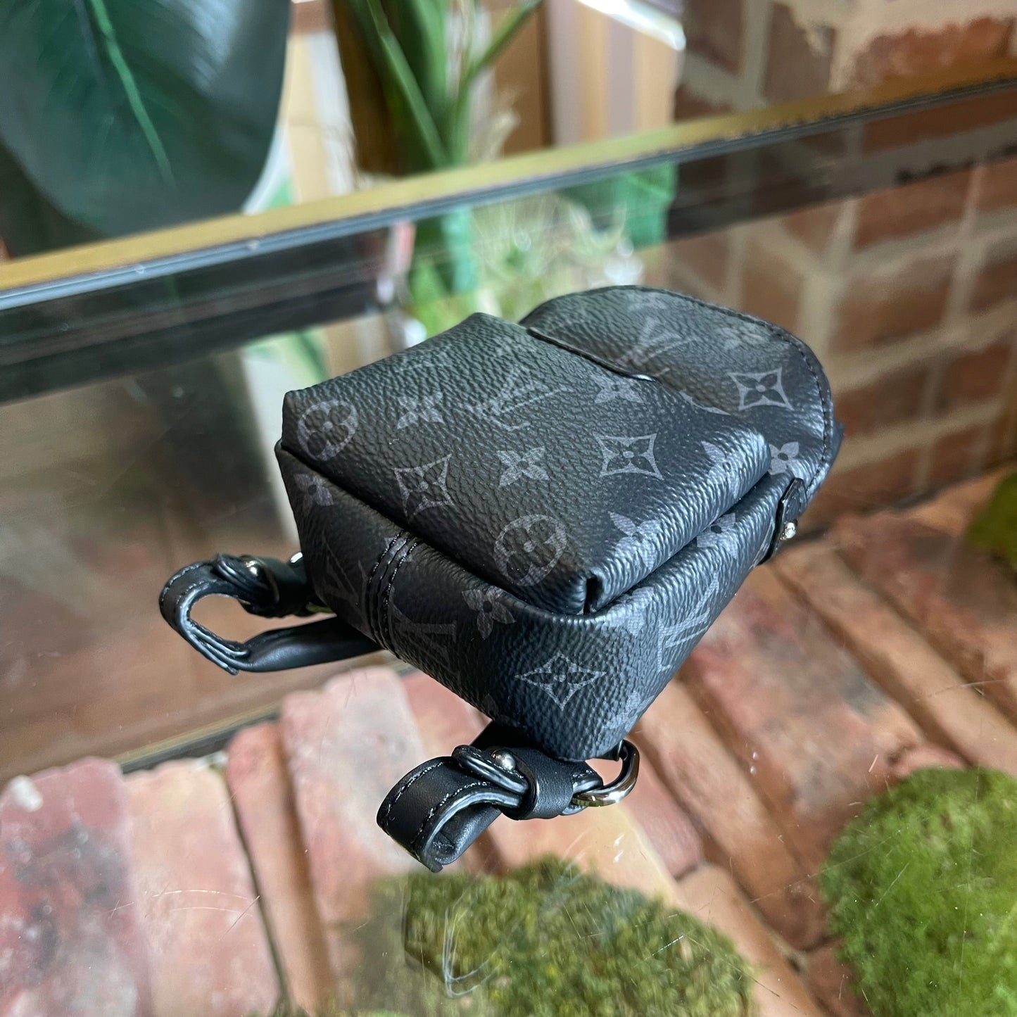 LOUIS VUITTON Graphite Backpack Charm