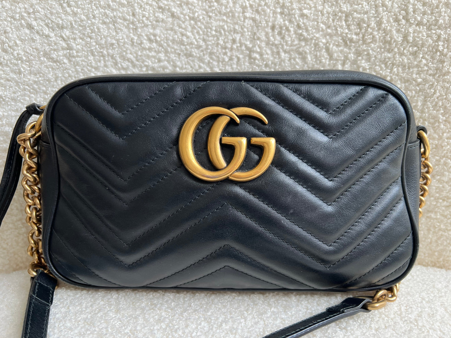 Gucci GG Black Marmont Small Shoulder Bag (RRP £1340)