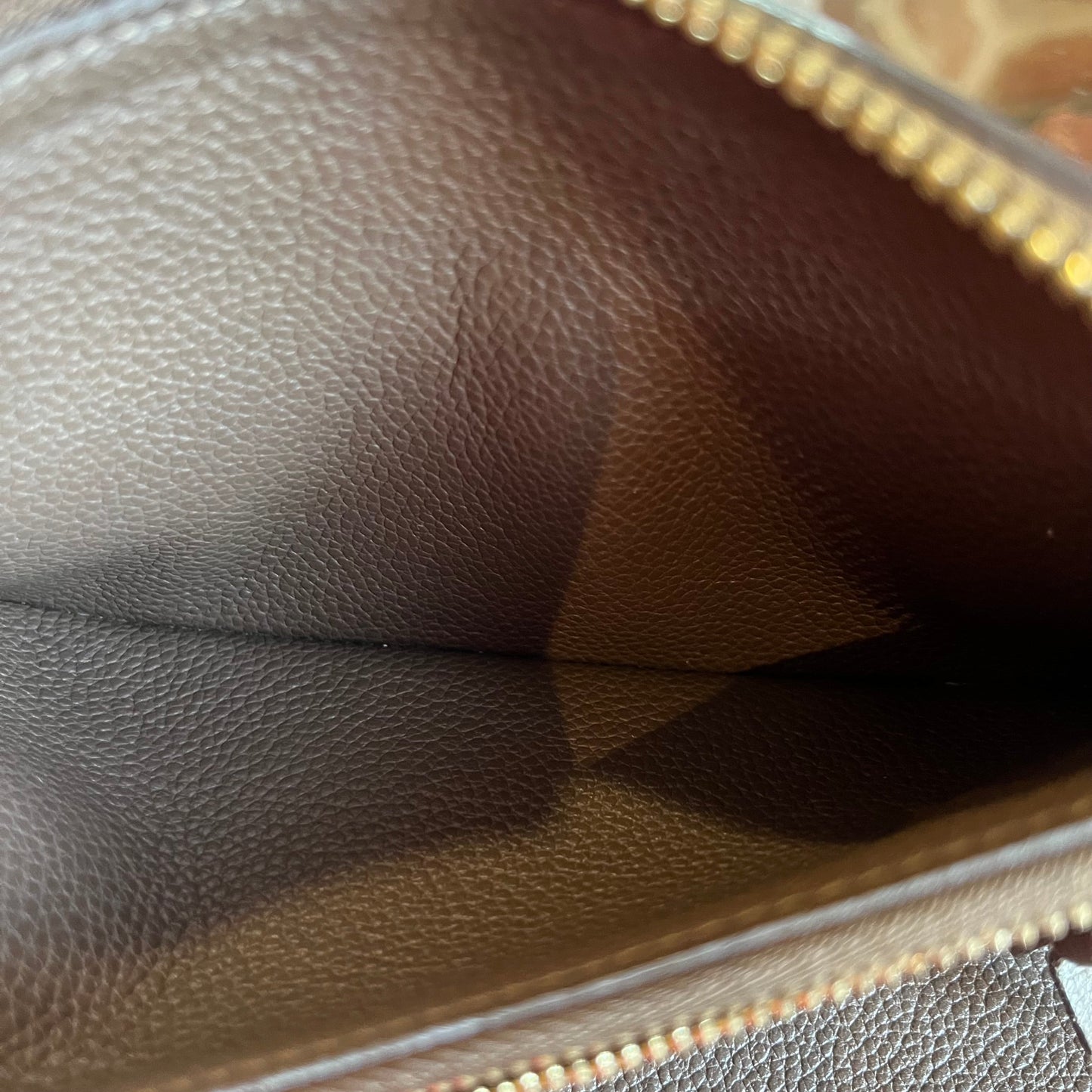 LOUIS VUITTON Brown Empreinte Zippy Wallet