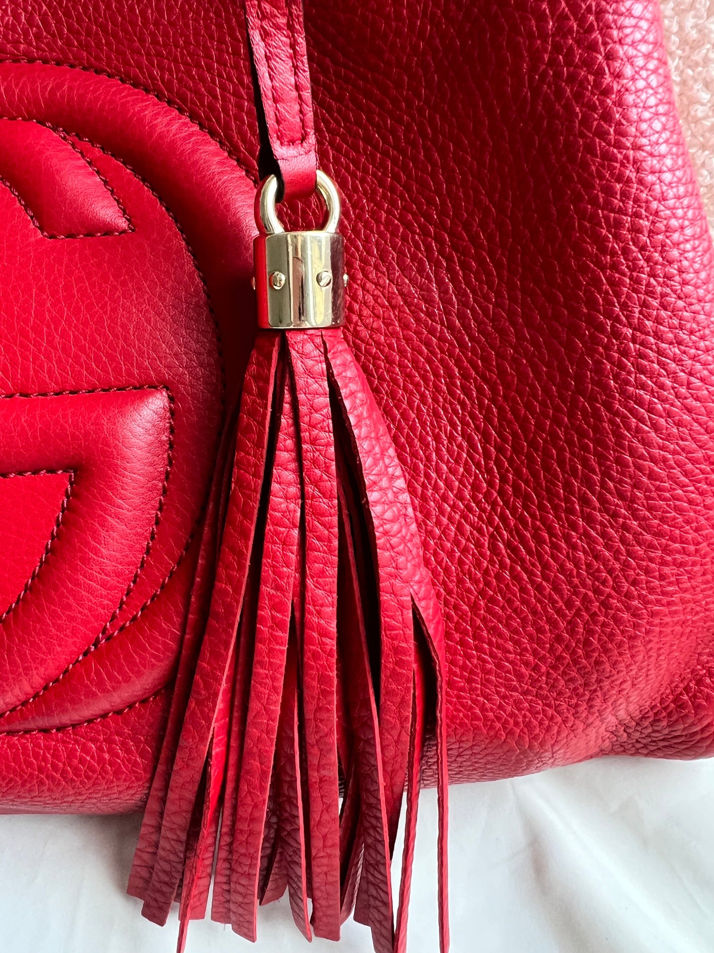 Gucci Red Soho Chain Tote (RRP £1350)