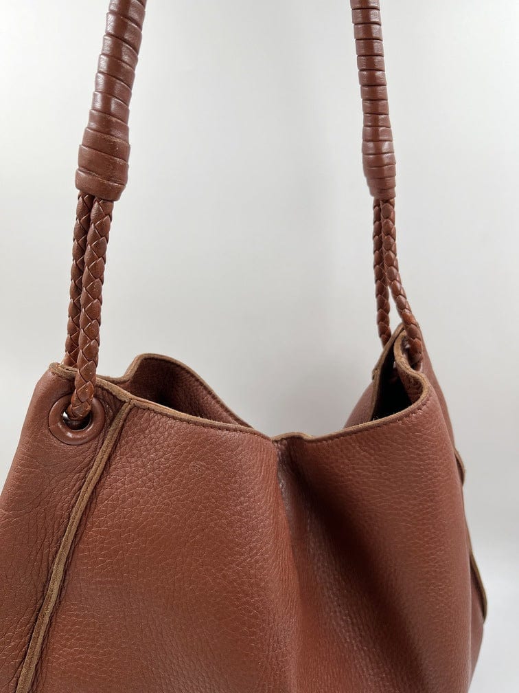 Vintage Bottega Veneta Tan Tote Bag