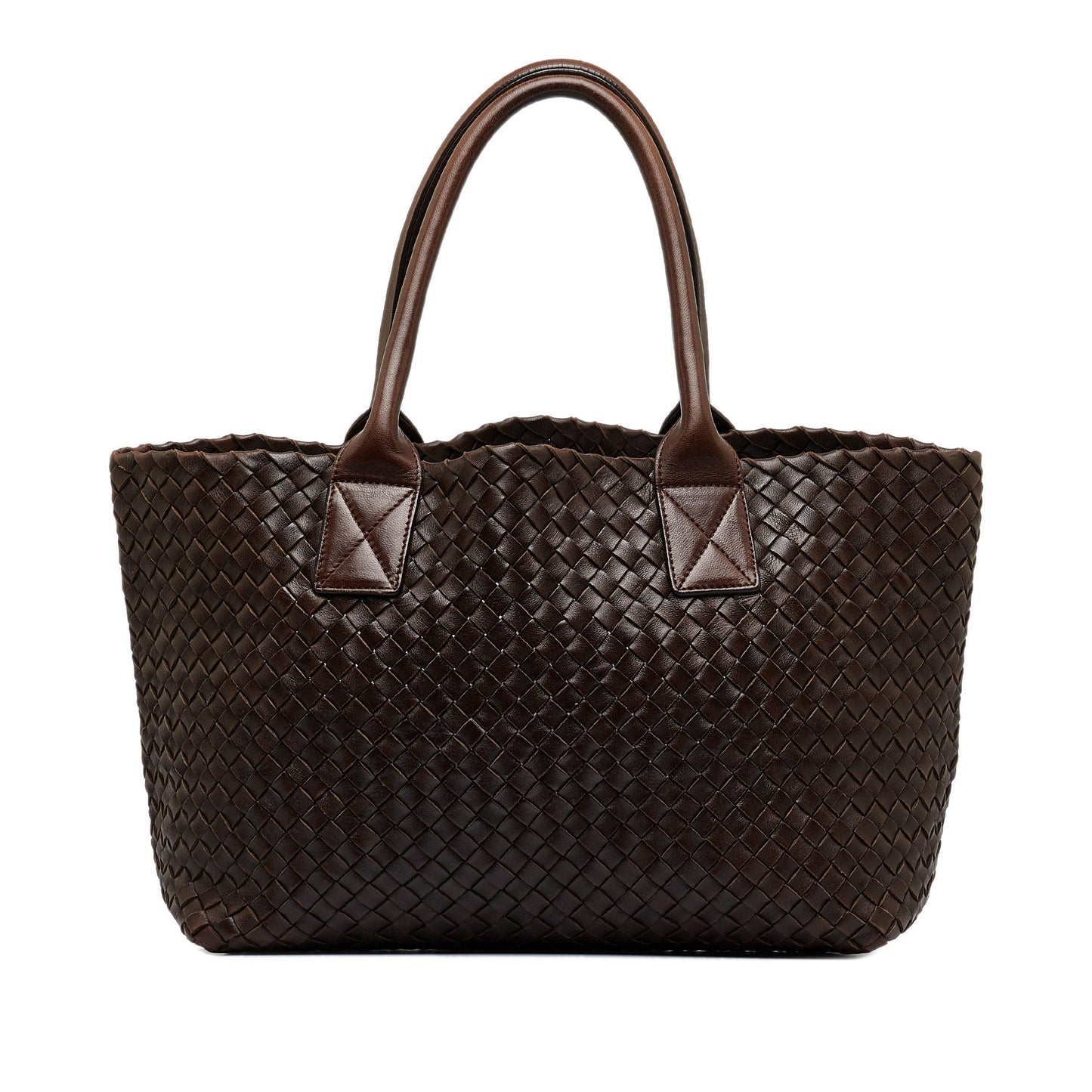 Brown Bottega Veneta Intrecciato Cabat Tote Bag