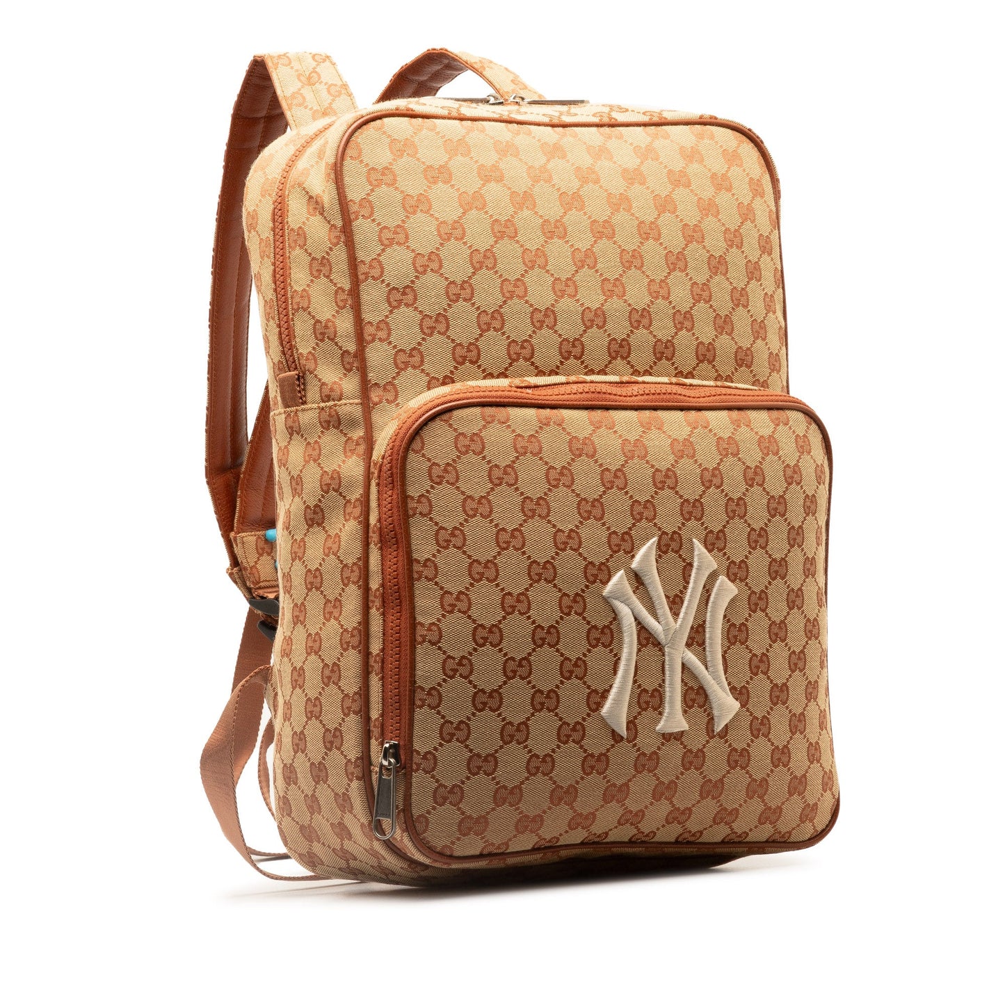 Gucci x NY Yankees Backpack Brown GG Canvas