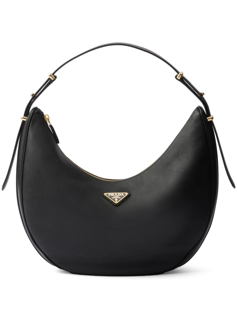 Prada Women Large Leather Shoulder Bag