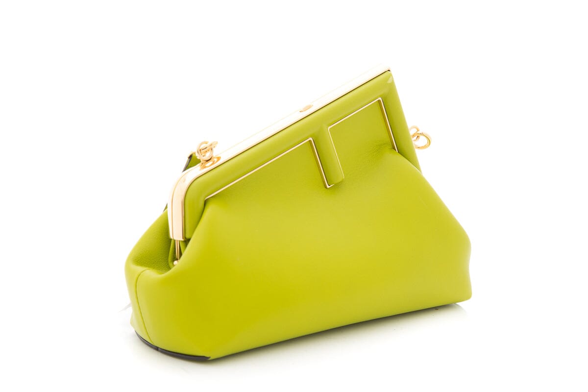 Fendi Lime First Midi Handbag (Small)