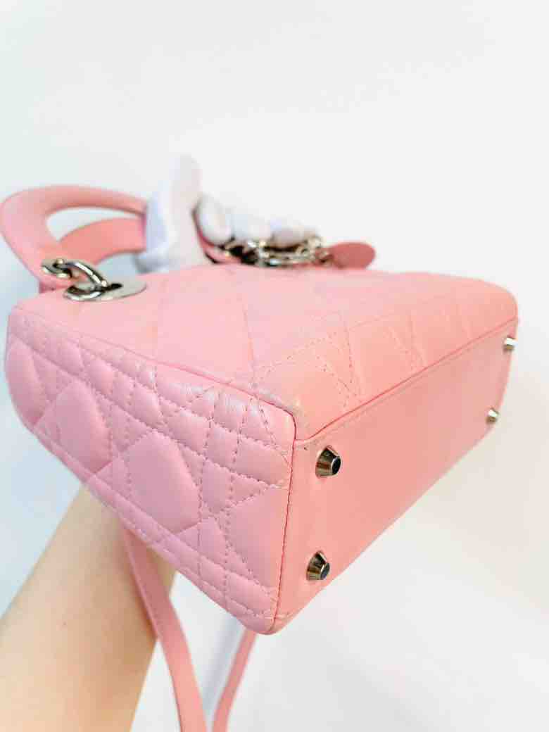 Dior Pink Mini Lady Dior Bag