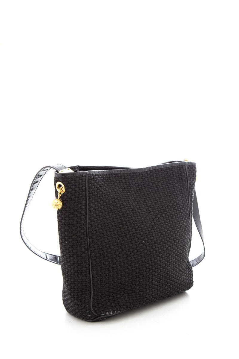 Bottega Veneta Vintage Black Woven Handbag