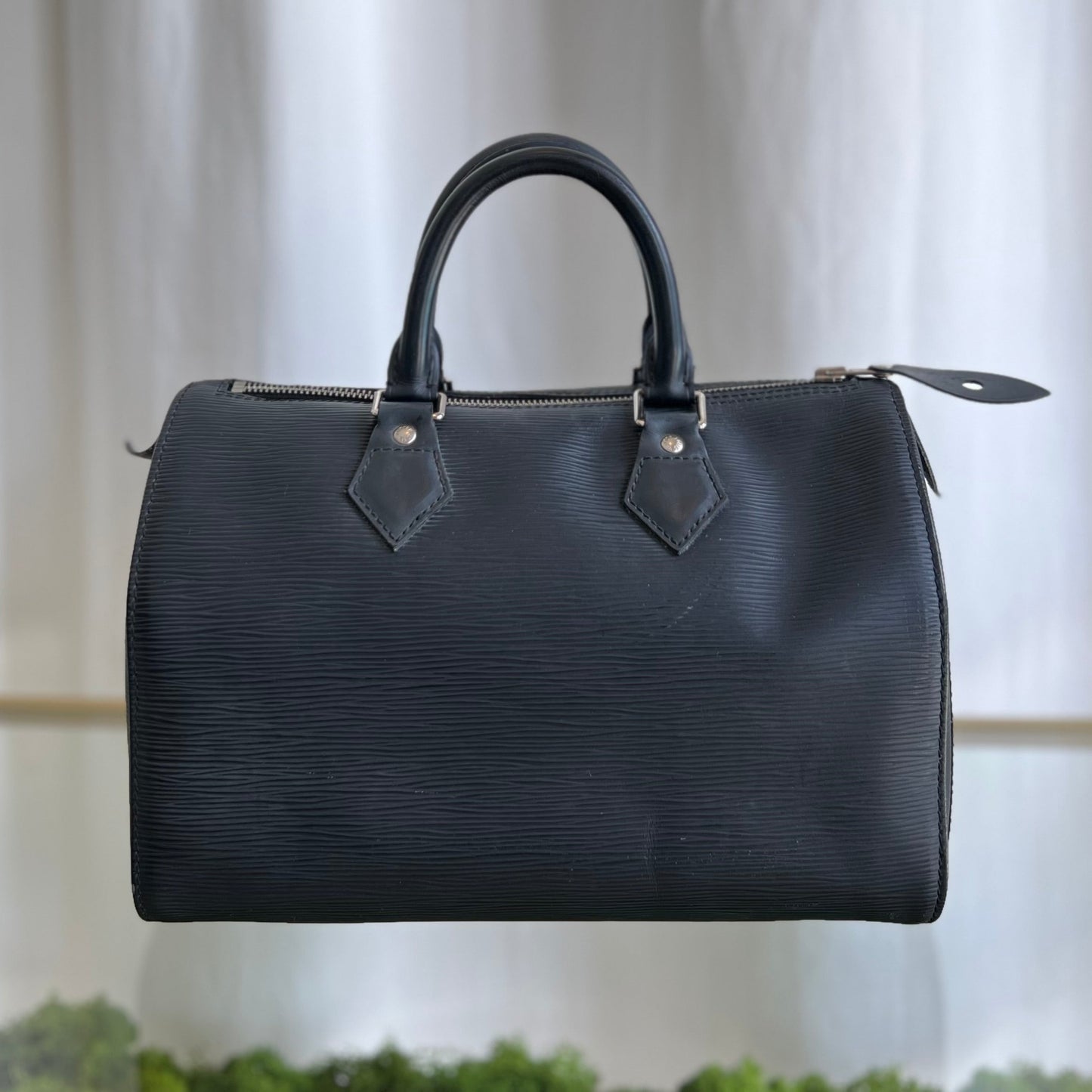 LOUIS VUITTON Speedy 25 Black Epi Leather M403012