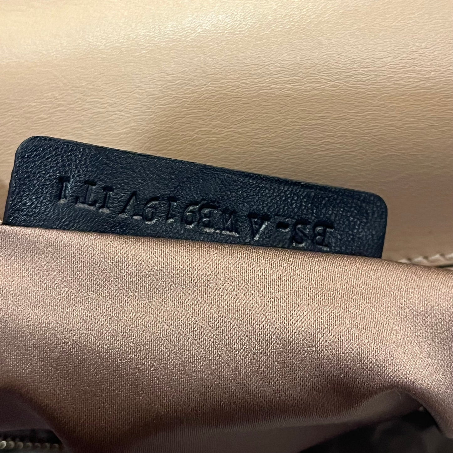 VALENTINO Rockstud Beige Leather Top Handle