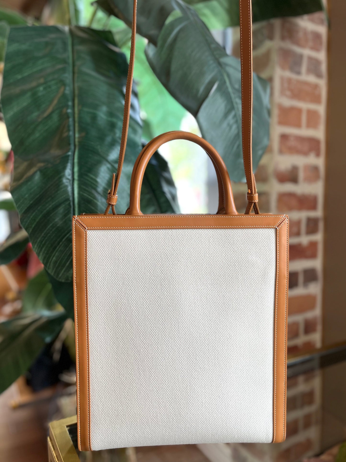 CELINE Canvas Vertical Cabas Tote